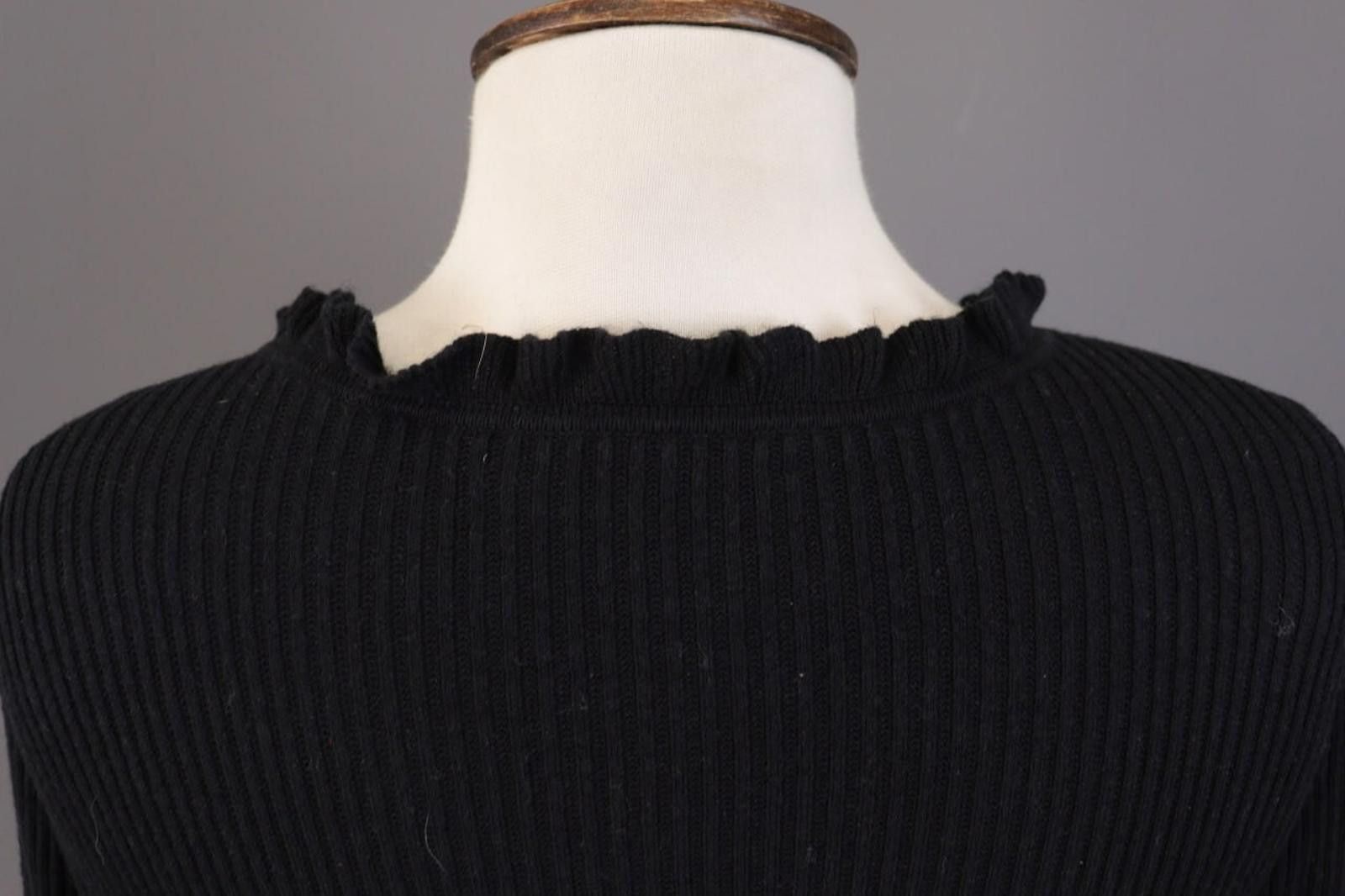 Lauren Ralph Lauren Lauren Ralph Lauren Black Ribbed Knit Sweater Size L Size L / US 10 / IT 46 - 10 Thumbnail