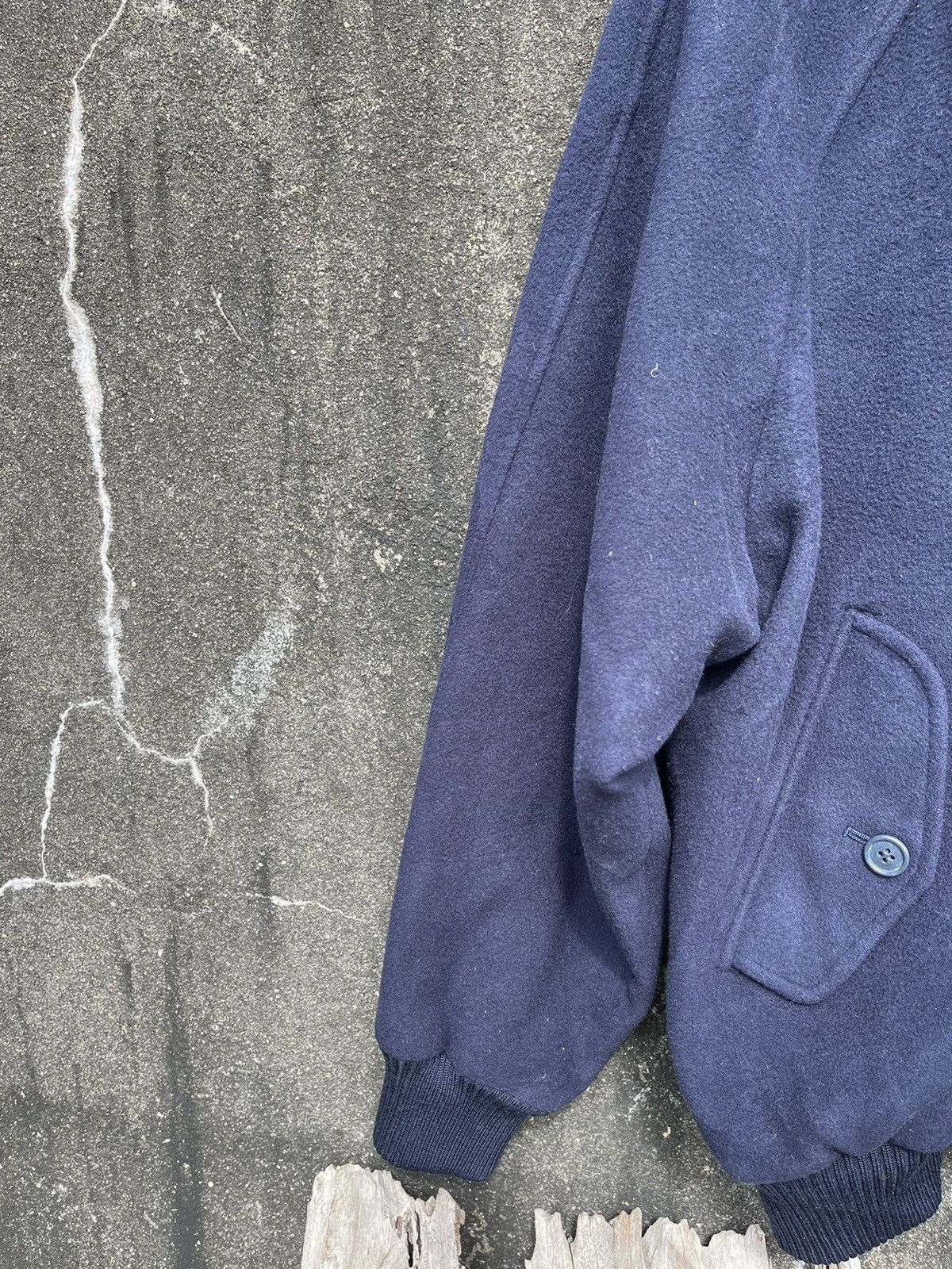 Christian Dior Monsieur Rare Vintage Christian Dior Sports Navy Wool Bomber Jacket Size US L / EU 52-54 / 3 - 7 Thumbnail