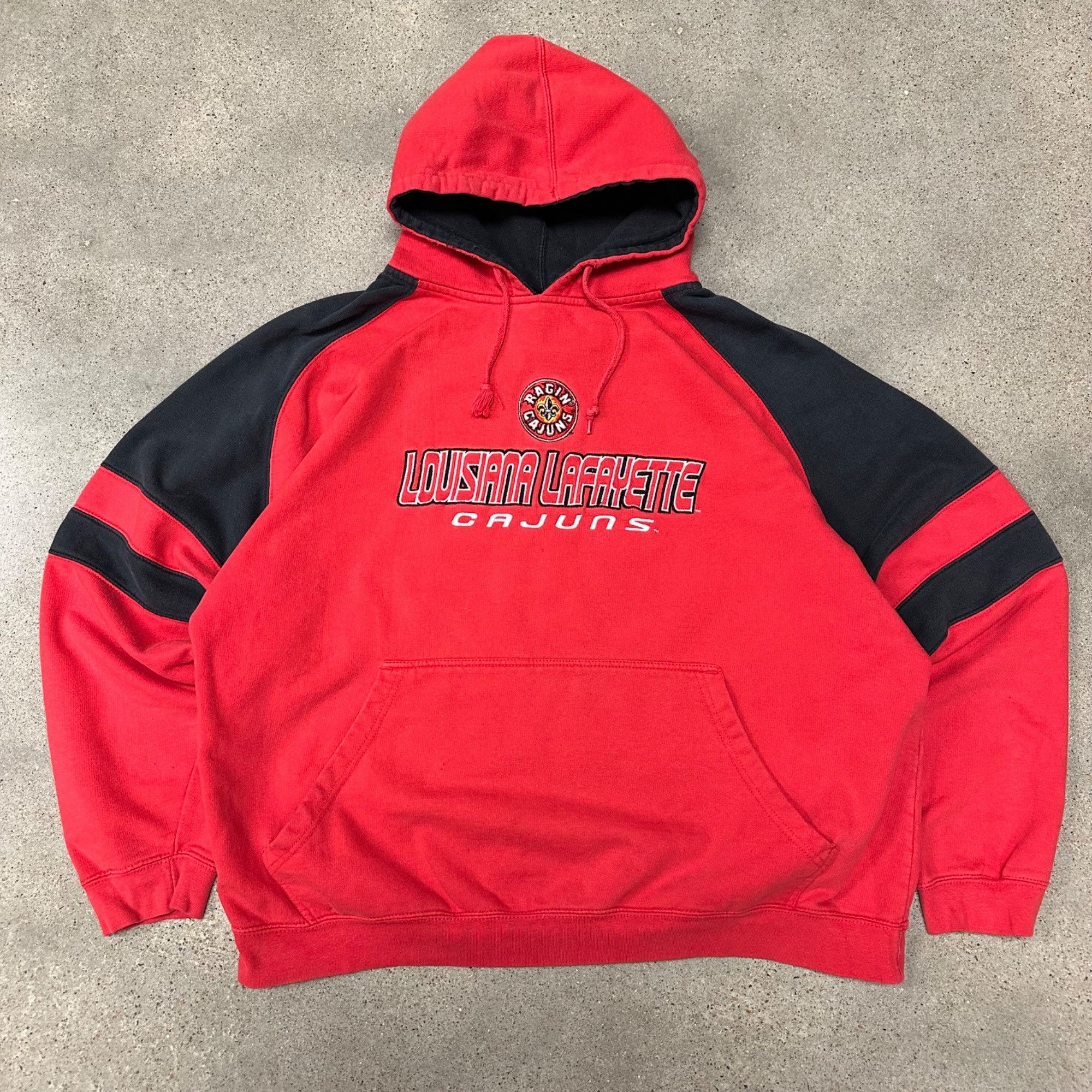 NCAA × Vintage Vintage Louisiana Lafayette College Ragin Cajuns Hoodie Swea Size US XL / EU 56 / 4 - 1 Thumbnail
