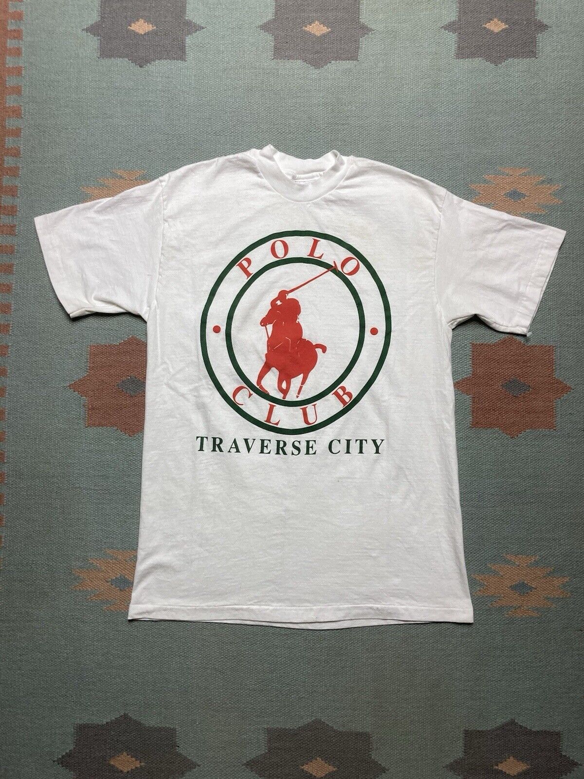 Hanes × Vintage VTG 80s t shirt polo club traverse city Michigan horse M Size US M / EU 48-50 / 2 - 1 Thumbnail