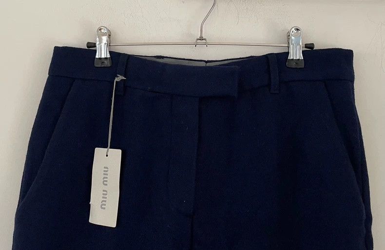 Prada Miu Miu Wool Blend Trousers for Men -2505 Size 33" - 3 Thumbnail