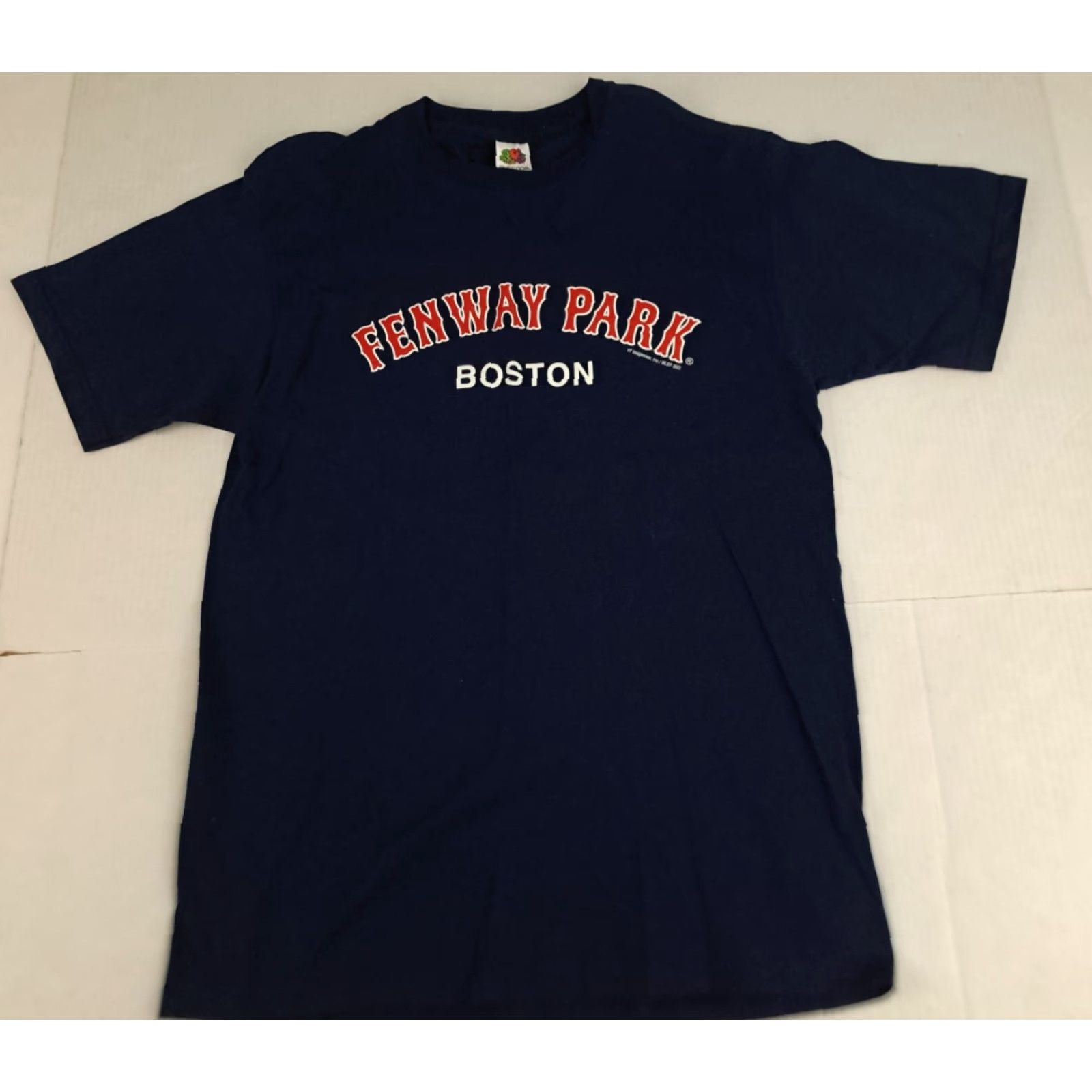 Fruit Of The Loom VINTAGE Boston Red Sox Baseball USA Made Fenway Park Navy Large Shirt Adults Unisex Blue 1990s Logo Cotton Canvas Short Sleeve Crew Neck Size US L / EU 52-54 / 3 - 2 Thumbnail