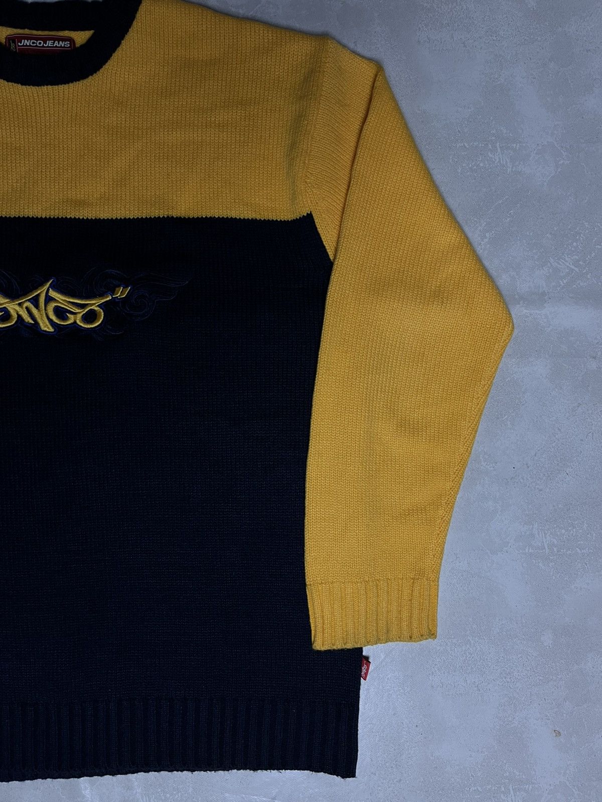 JNCO Y2K Rare JNCO Embroidered Knit Pull Over Sweater Size US M / EU 48-50 / 2 - 4 Thumbnail