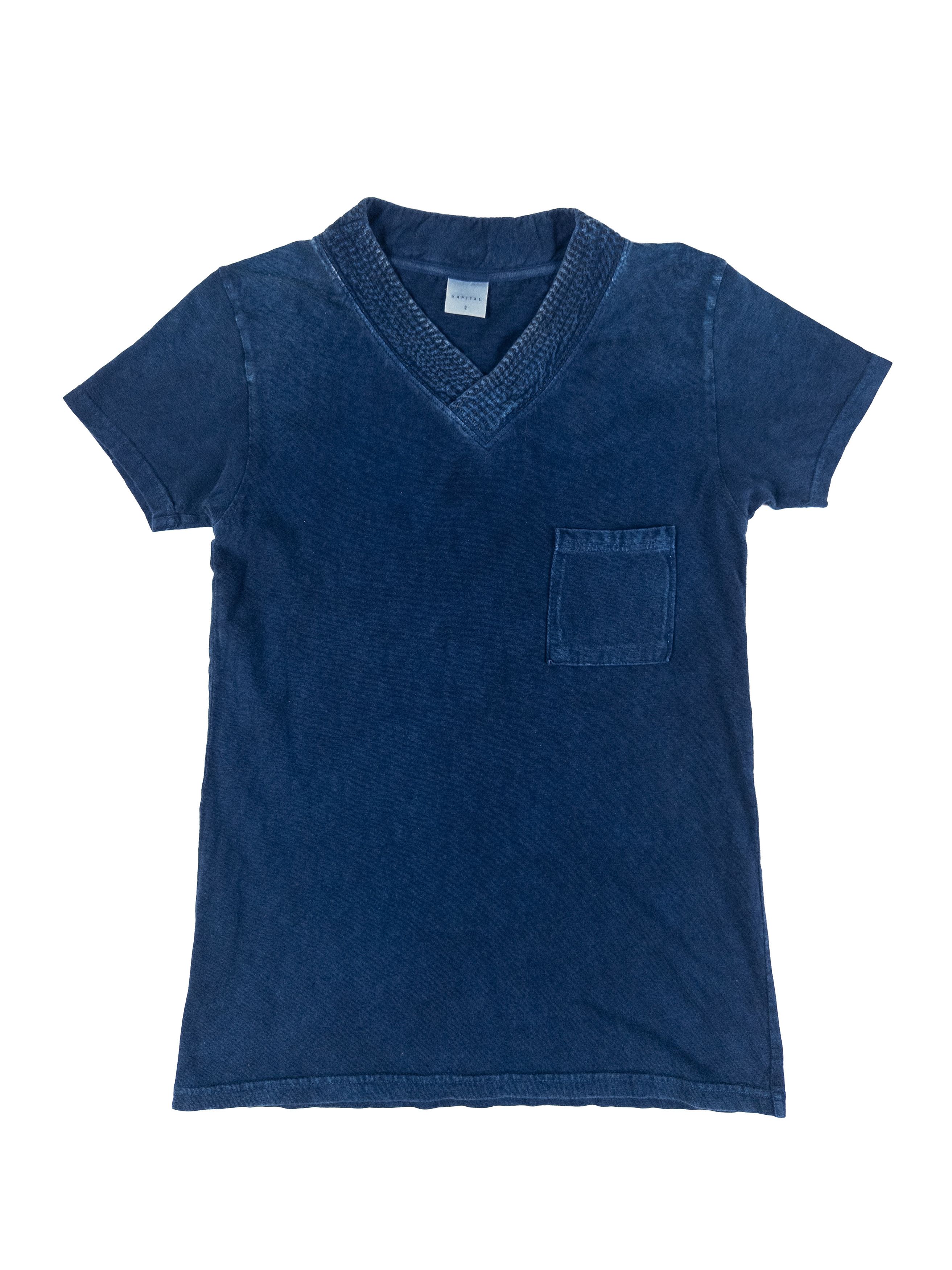 Kapital Kapital Sashiko V Neck Tee Size US M / EU 48-50 / 2 - 5 Thumbnail