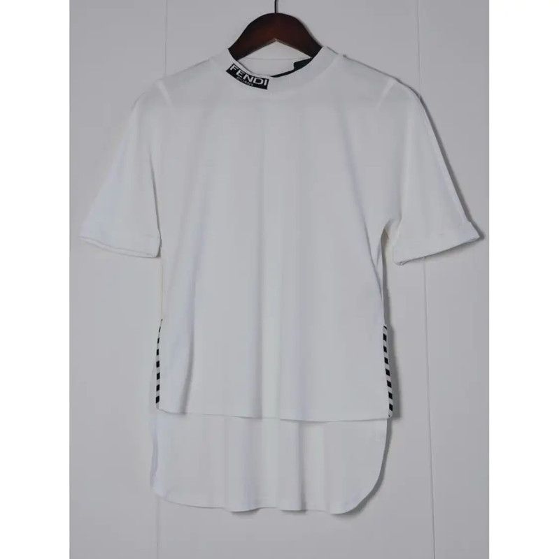 Fendi Fendi White Cotton XS Women's T-Shirt 0089 Size XS / US 0-2 / IT 36-38 - 1 Thumbnail
