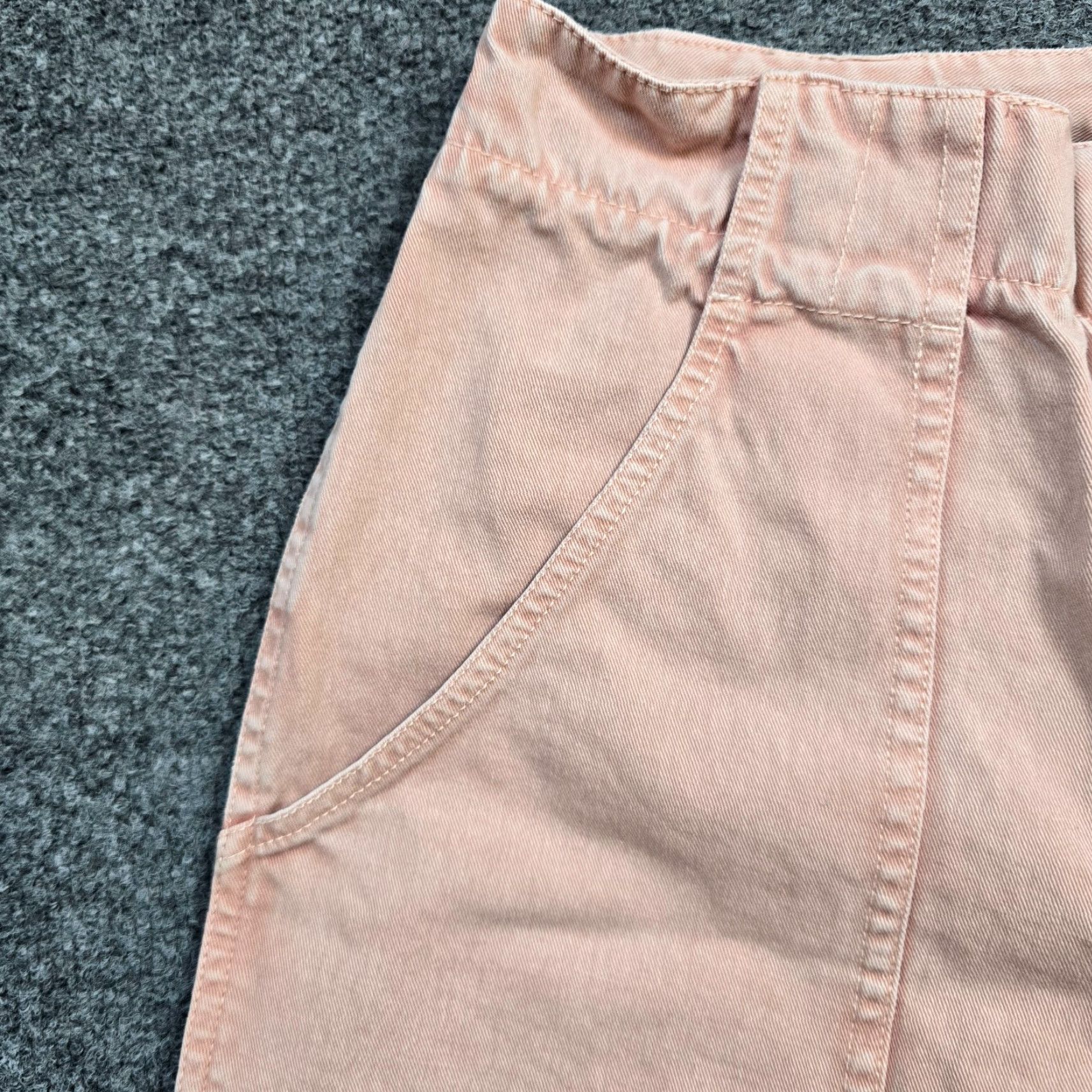Free People Free People Jeans Womens Size 4 Pink Wide Leg Button Fly Boho Casual Capsule Size 27" / US 4 / IT 40 - 3 Thumbnail