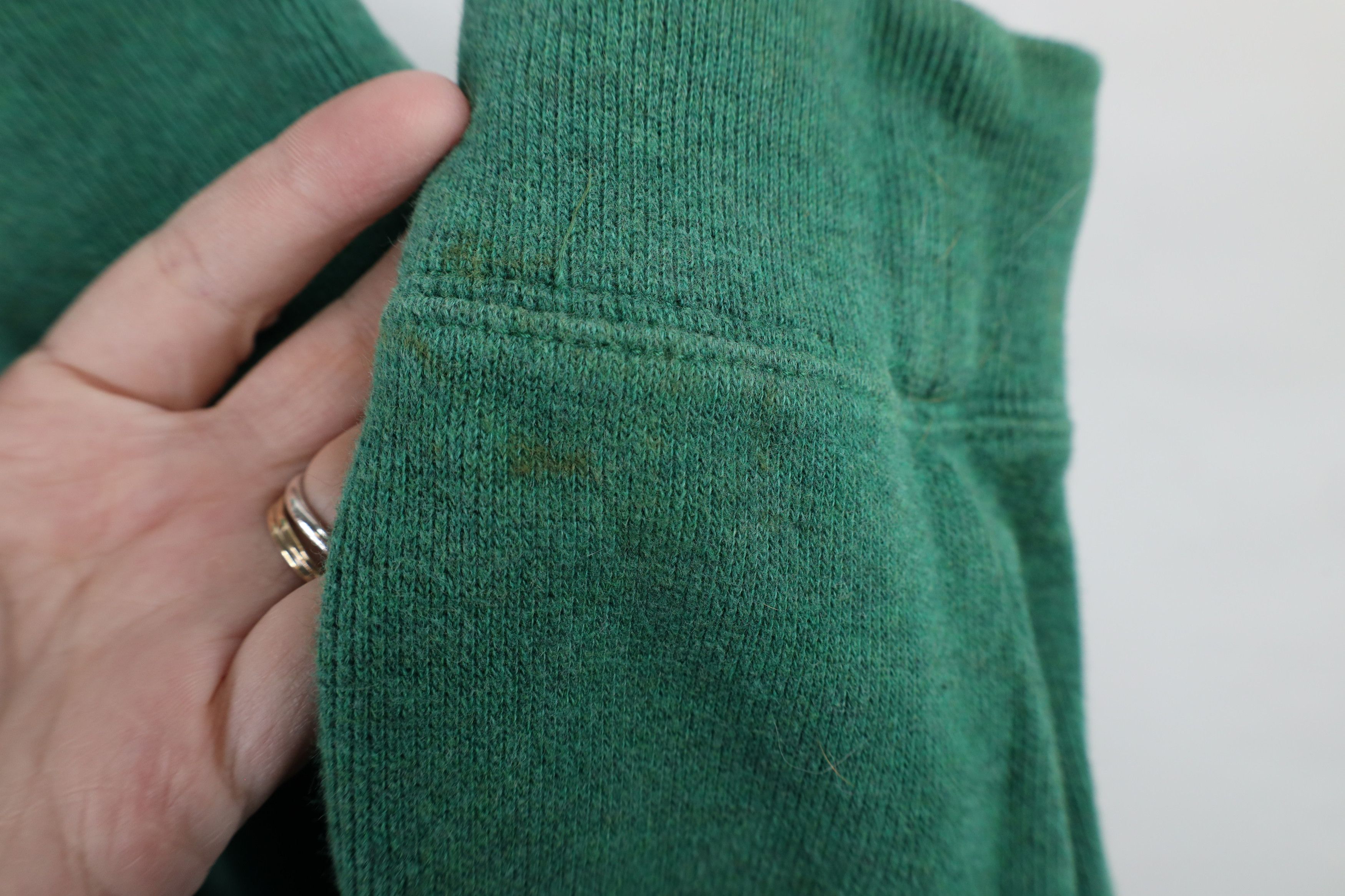 Ralph Lauren × Vintage Vintage Ralph Lauren Cotton Ribbed Knit Half Zip Sweater Size US XL / EU 56 / 4 - 8 Thumbnail