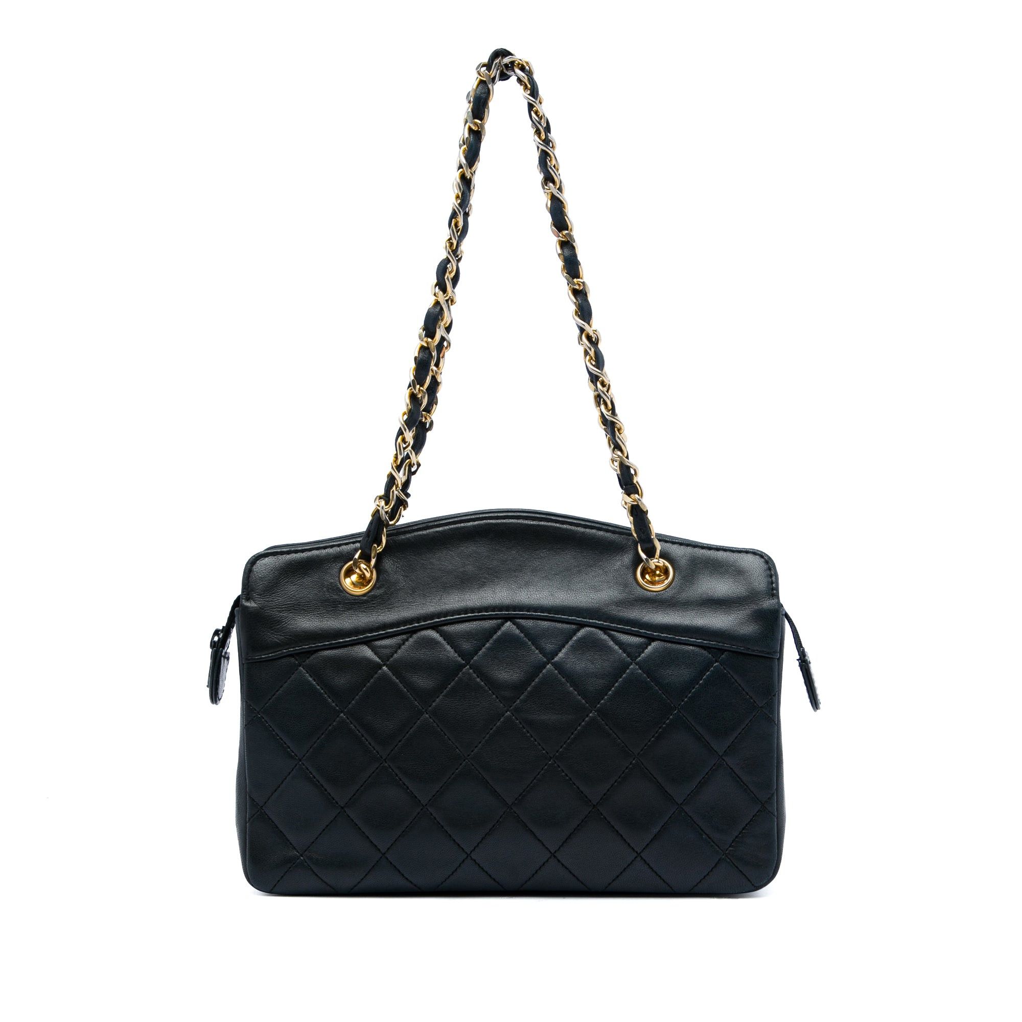 Chanel CC Quilted Lambskin Zip Handbag Size ONE SIZE - 1 Thumbnail