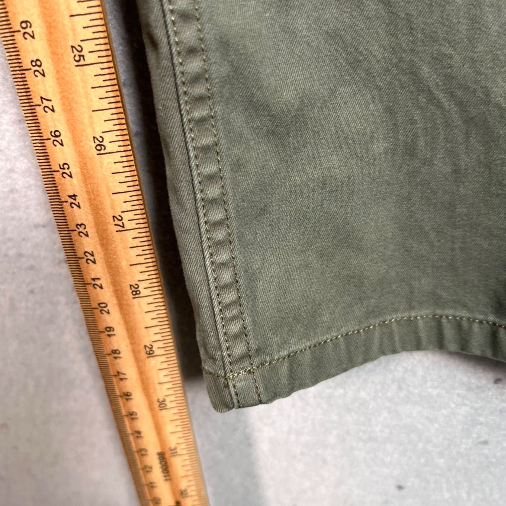 Bonobos Bonobos Mens Size 36 x 32 Olive Green Straight Leg Chino Pants 100% Cotton Size US 36 / EU 52 - 6 Thumbnail