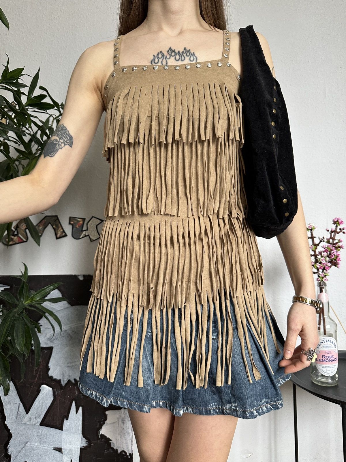 Japanese Brand × Vintage Fringe Rodeo Western Cowgirl Top 90s Size ONE SIZE - 6 Thumbnail