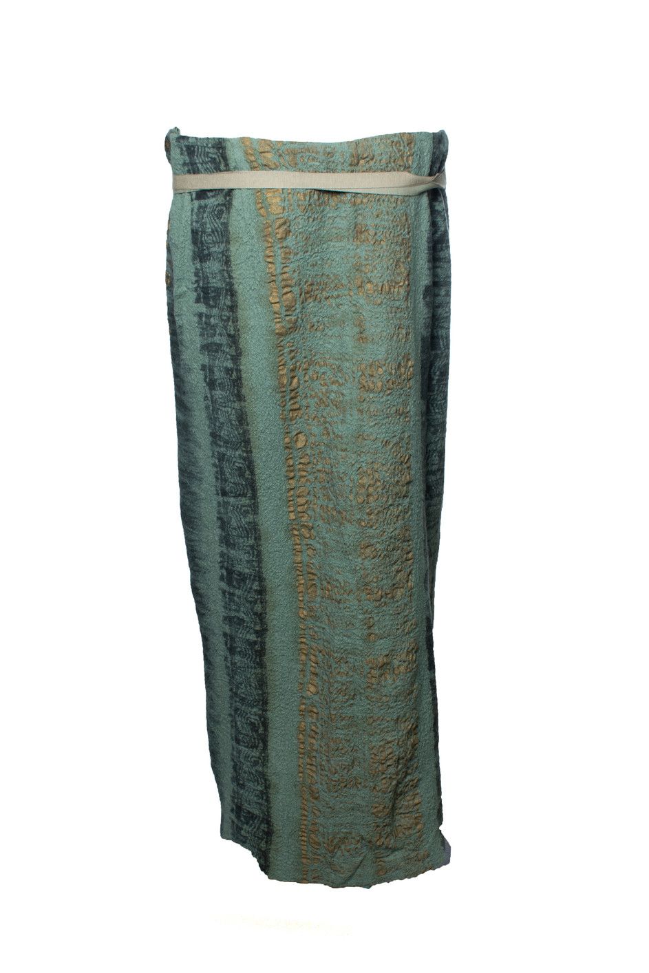 Etro Etro, green and gold printed maxi skirt Size 34" / US 12 / IT 48 - 3 Thumbnail