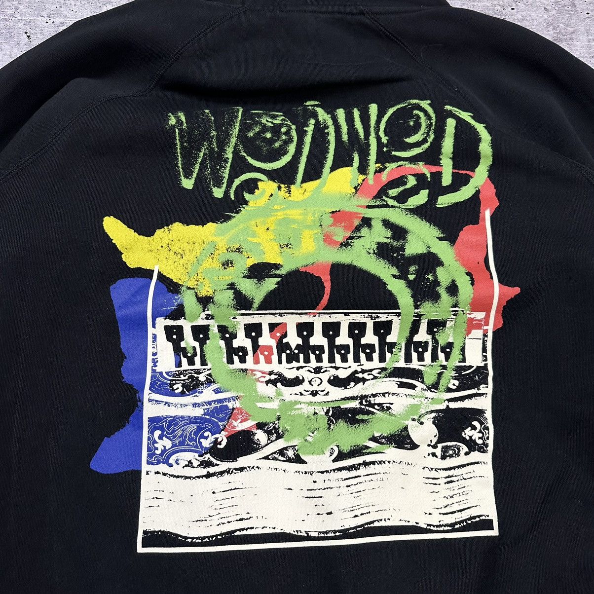 Other Wood Wood Jules Sweatshirt Hoodie Black Big Logo Size US L / EU 52-54 / 3 - 14 Thumbnail