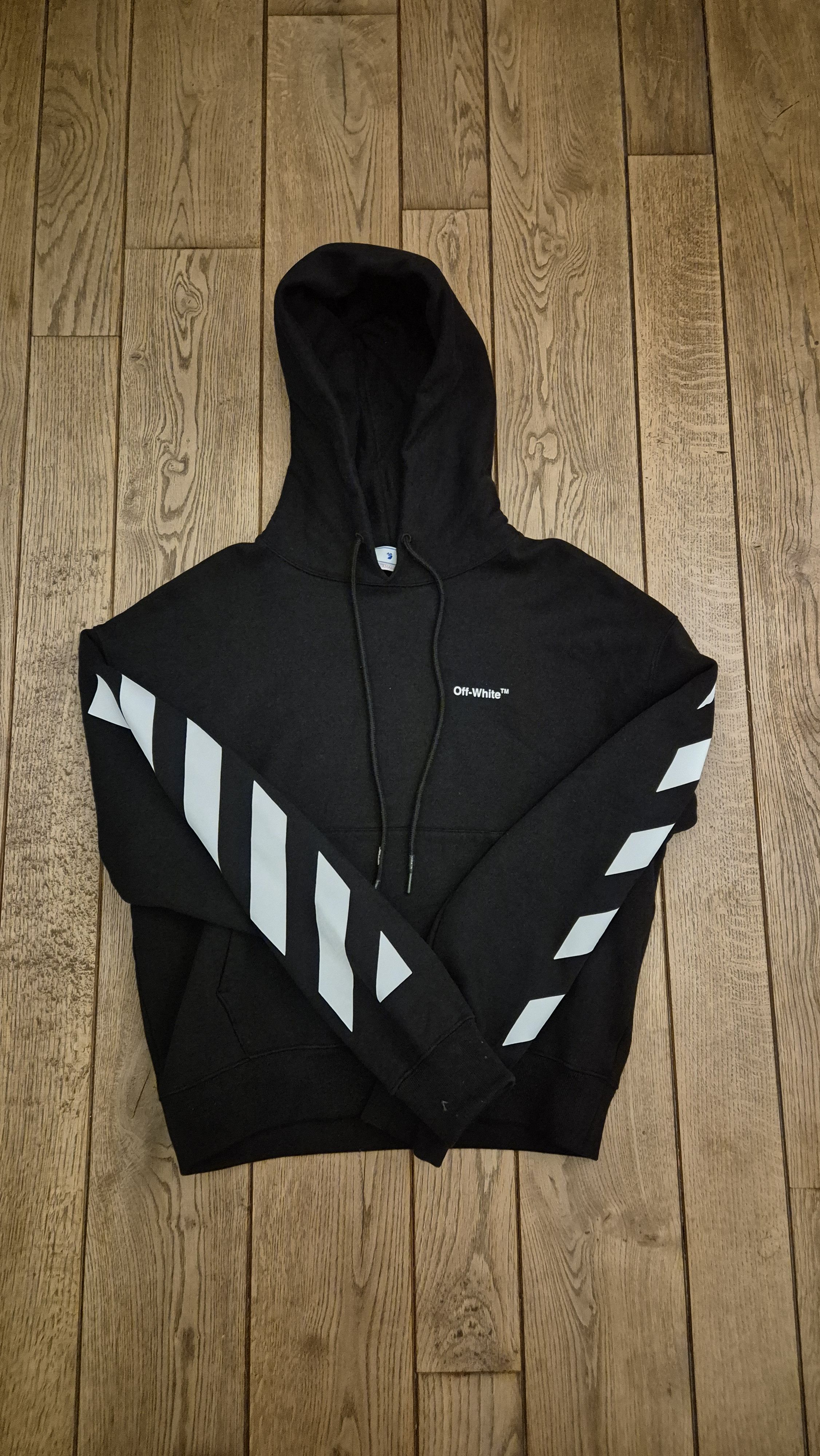 Off-White OFF-WHITE Diagonal Helvetica Oversized Hoodie Size US XS / EU 42 / 0 - 1 Thumbnail