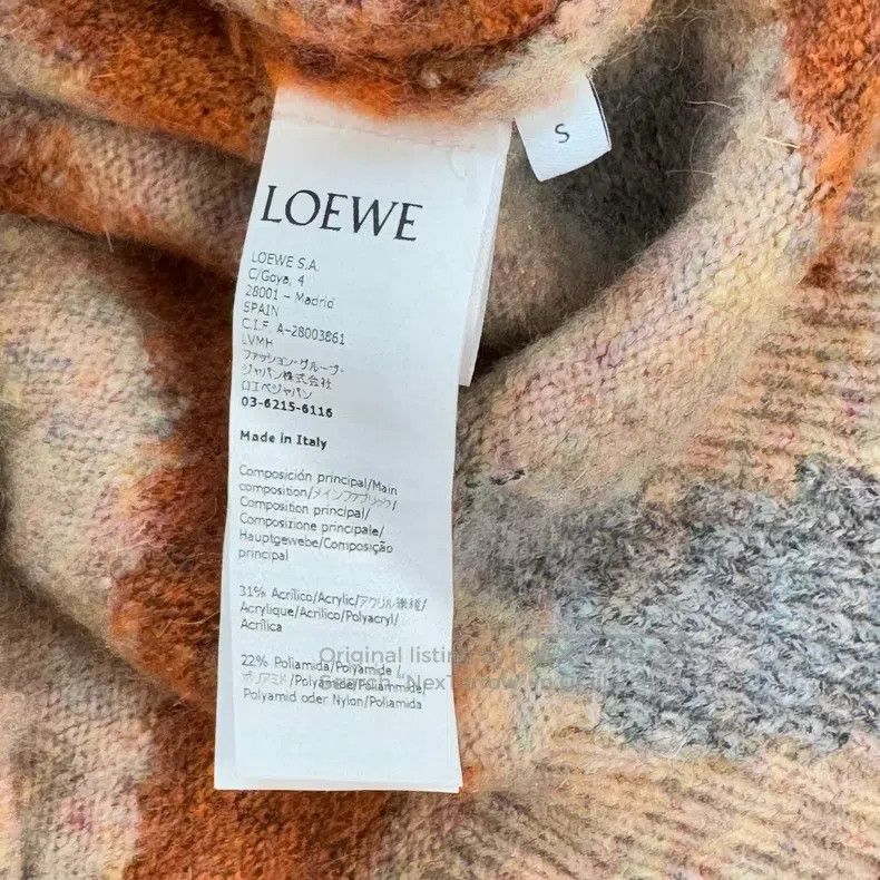 Loewe Loewe Contrast Color Mohair Leather Patch Logo Cardigan Size S / US 4 / IT 40 - 5 Thumbnail