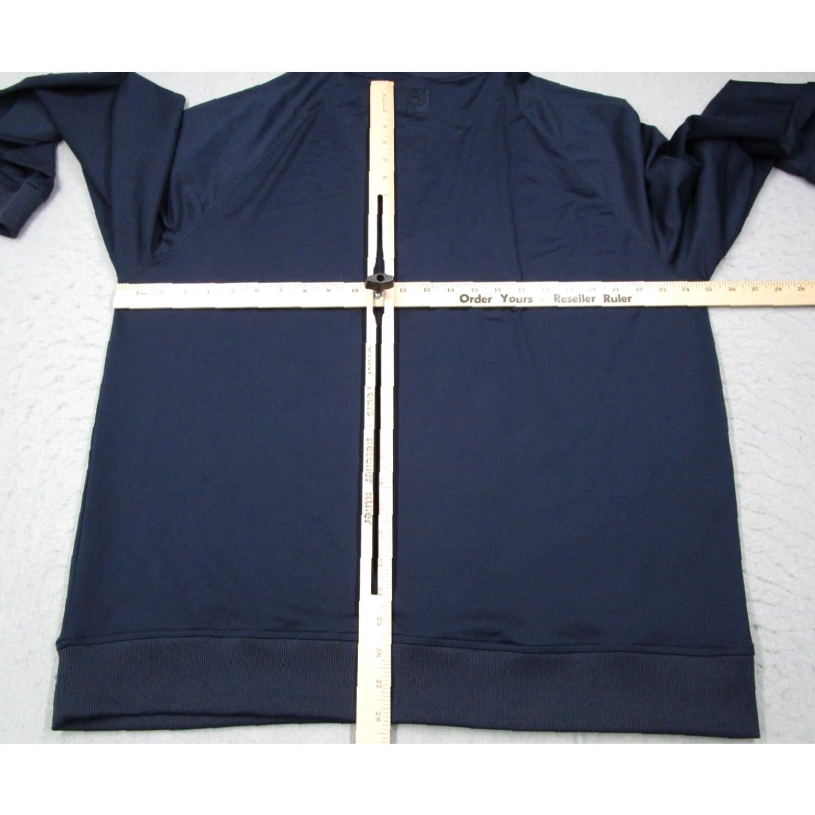 Footjoy FOOTJOY Men's Jacket 1/4 Zip Blue Nylon Pullover - XL - Golf Performance Bomber, Classic Fit, Logo Embroidered, All Seasons, Regular Size - Men Size US XL / EU 56 / 4 - 4 Thumbnail