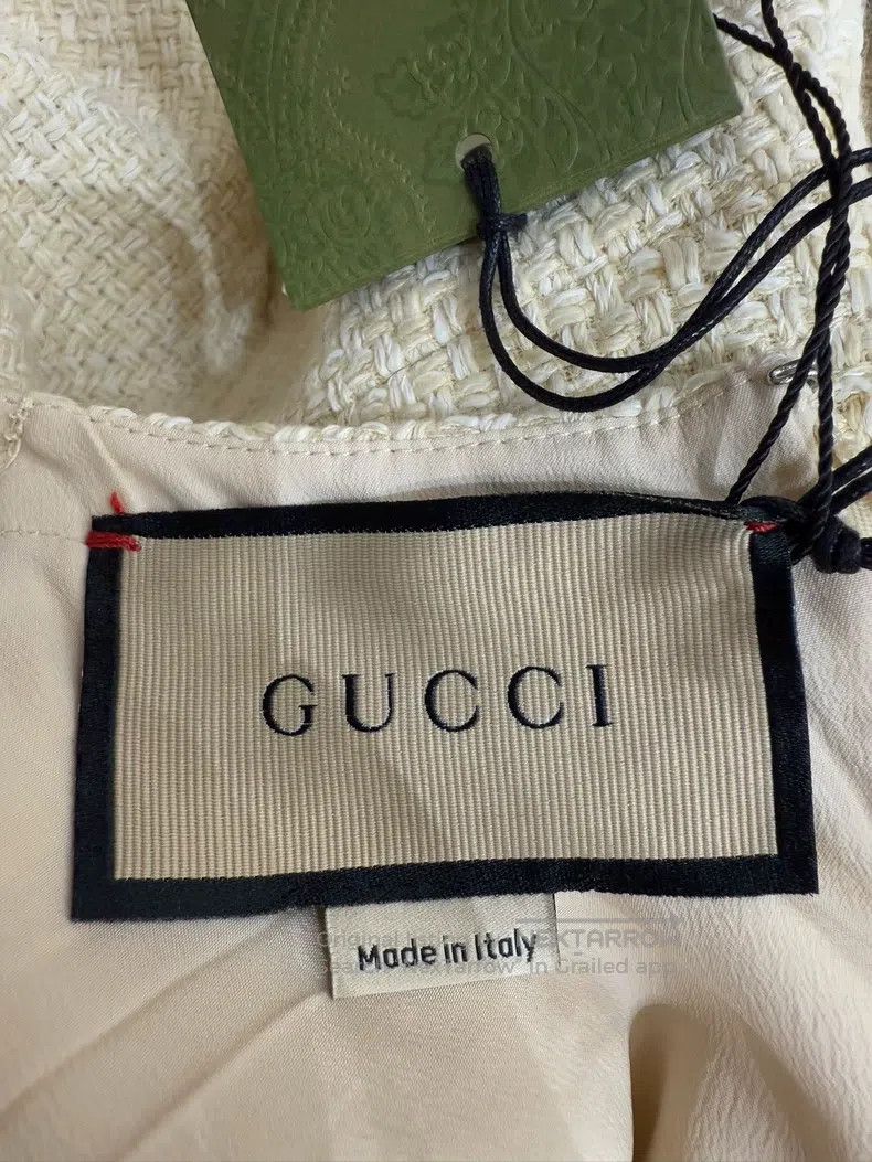 Gucci Gucci Off-white flared sleeve dress Size XS / US 0-2 / IT 36-38 - 4 Thumbnail