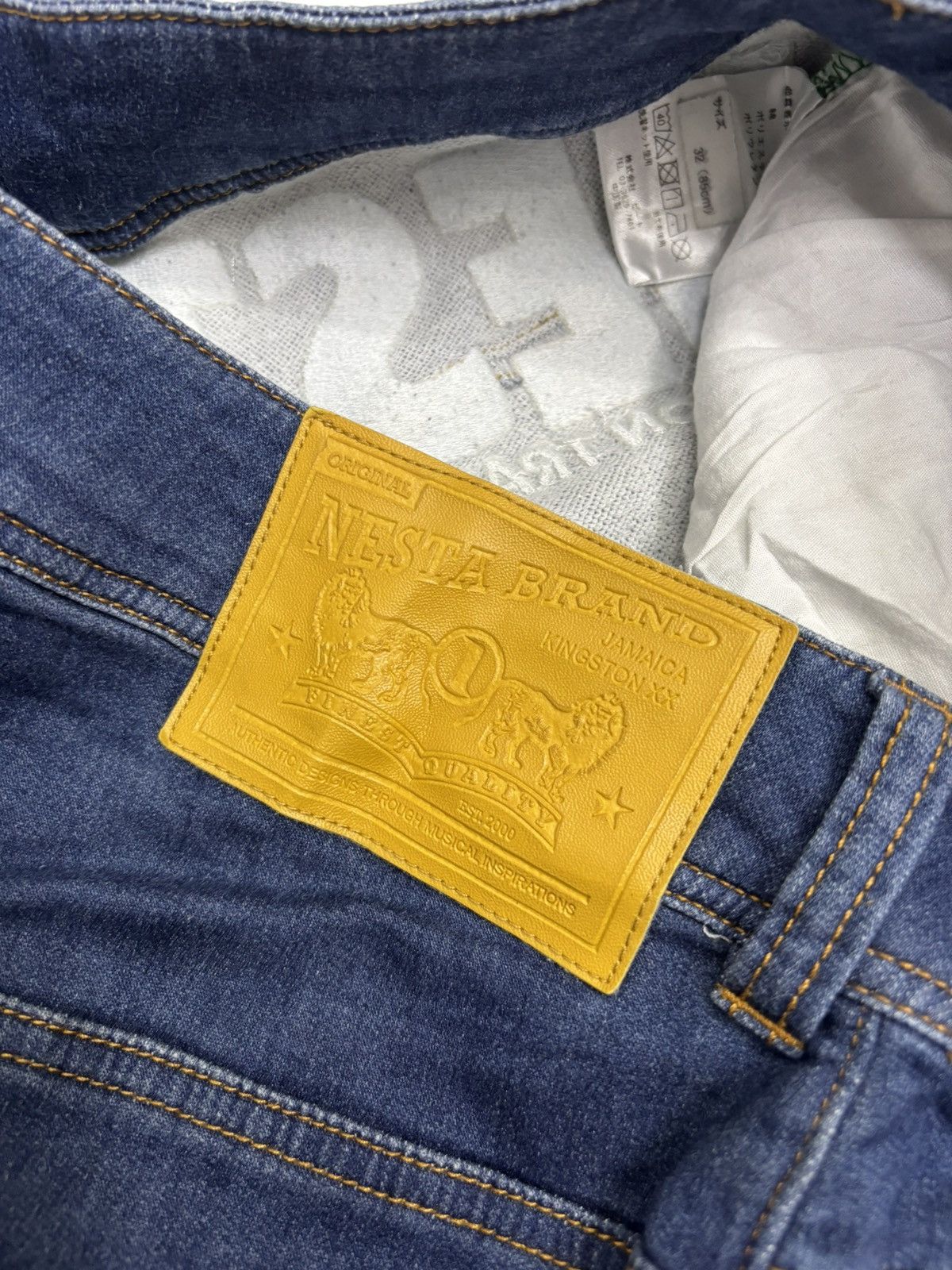 Japanese Brand × Kapital × Tornado Mart Nesta Brand Lion Trade Mark Denim Soft Jeans Size US 33 - 10 Thumbnail