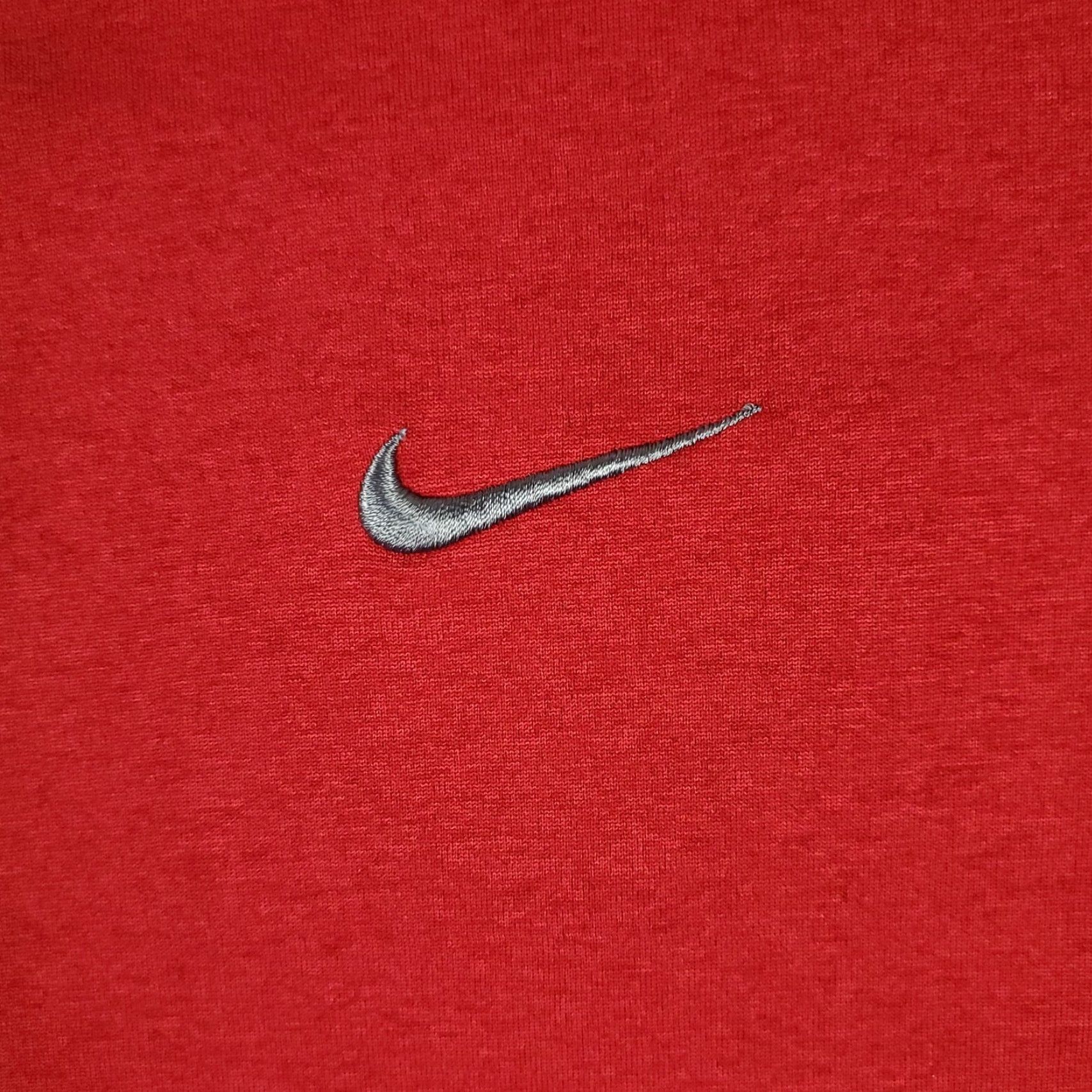 Nike Nike T Shirt Mens Size Medium Red Swoosh Casual Short Sleeve Adult Crew Neck Logo Cotton Blend Regular - Sports Modern Classic Mens Size US M / EU 48-50 / 2 - 2 Thumbnail