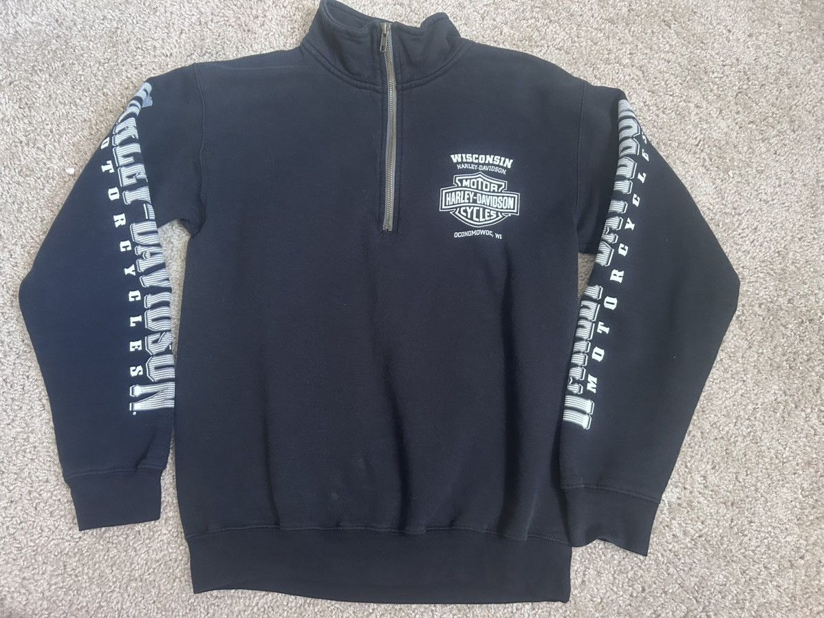 Harley Davidson Harley Davidson y2k skull AOP black sweatshirt small Size US S / EU 44-46 / 1 - 2 Thumbnail
