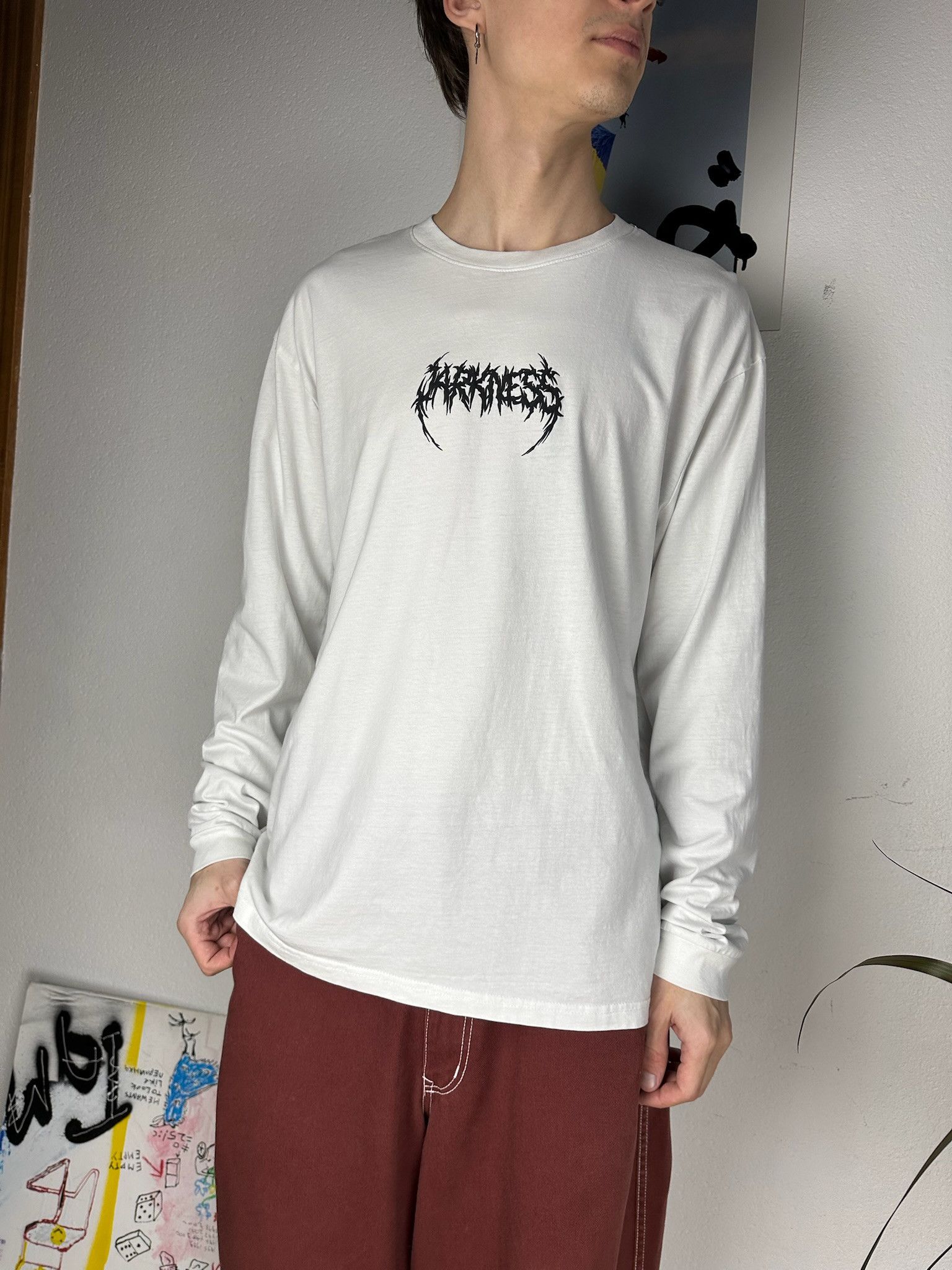 Tribal Streetwear Rare Vintage 00s Tribal Long Sleeve Tatoo Rave Rock Metal Size US L / EU 52-54 / 3 - 2 Thumbnail