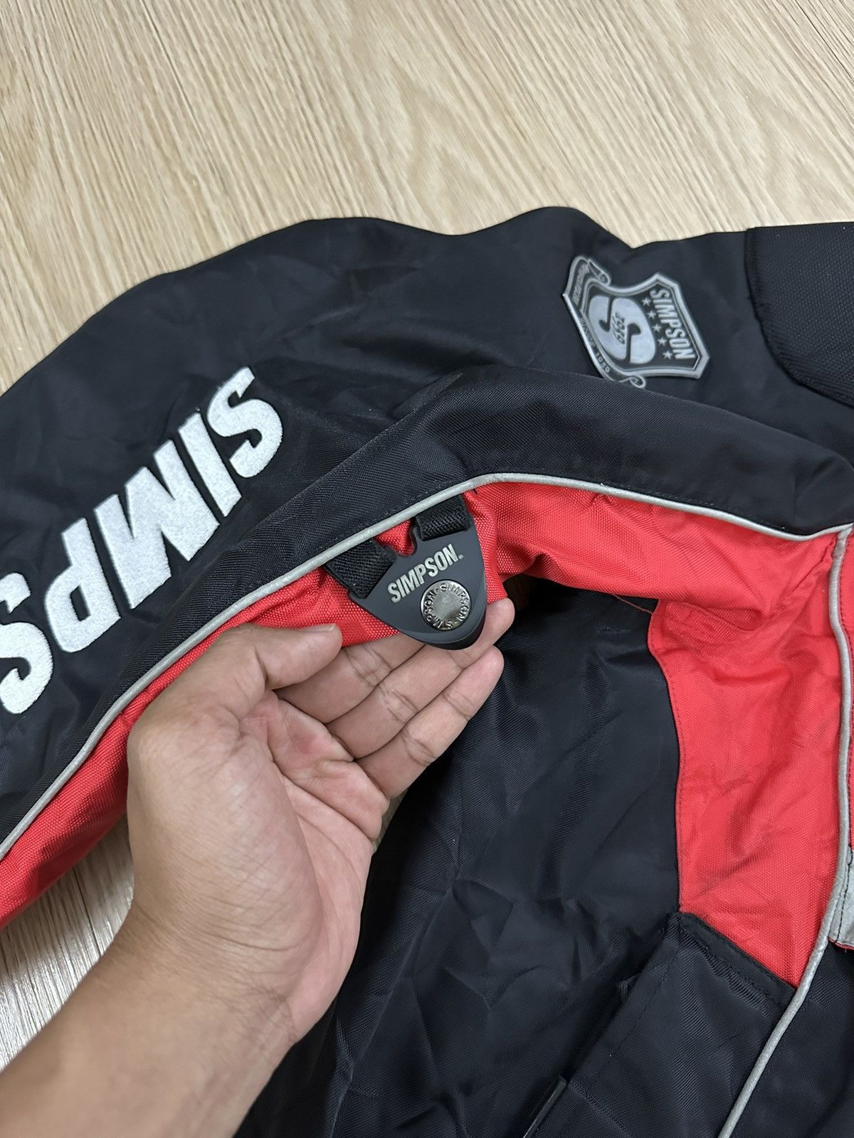 Sports Specialties × Vintage Vintage Team Simpson Racing Motorsport Jacket Bikers Riders Size US XL / EU 56 / 4 - 12 Thumbnail