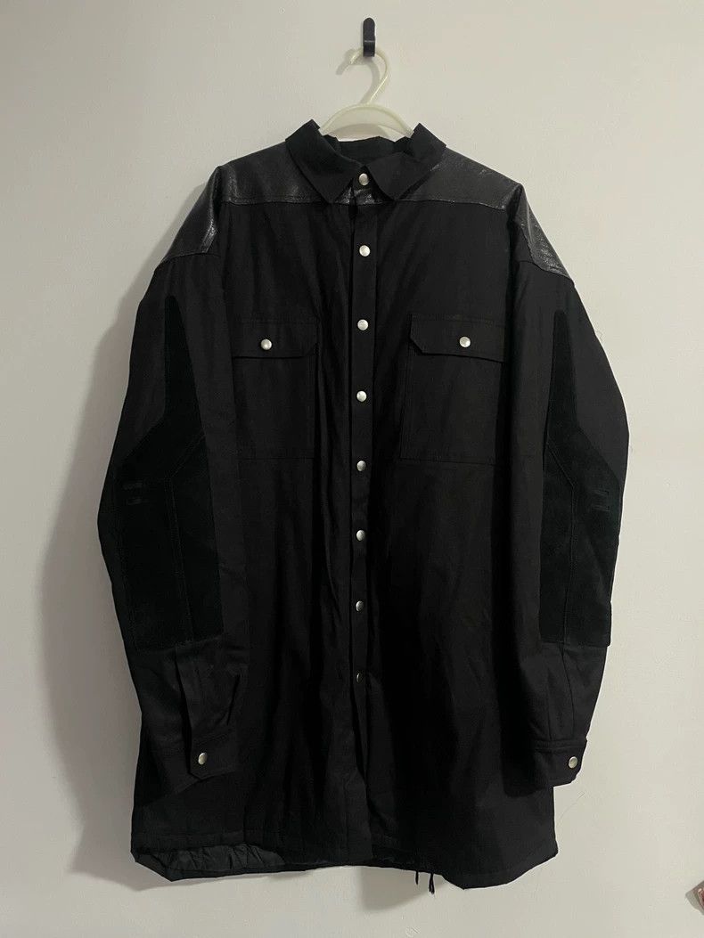 Rick Owens Rick Owens 19FW Larry Snap Suede Cotton Jacket 2501-Nextar Size US M / EU 48-50 / 2 - 1 Thumbnail