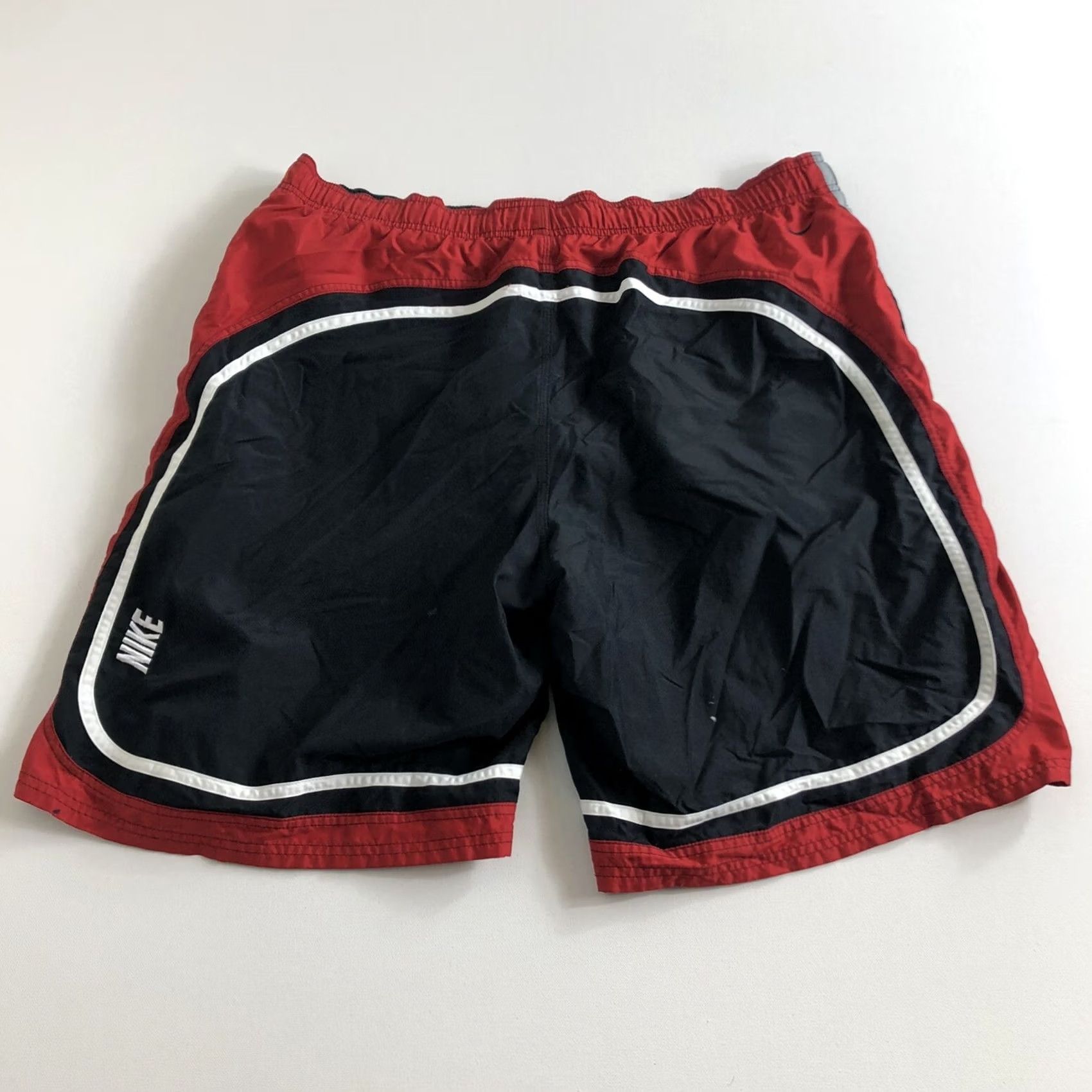 Nike Nike Swim Trunks Men Bold Logo Lined Black 2XL Embroidered Nylon Trunks Size US 39 - 2 Thumbnail