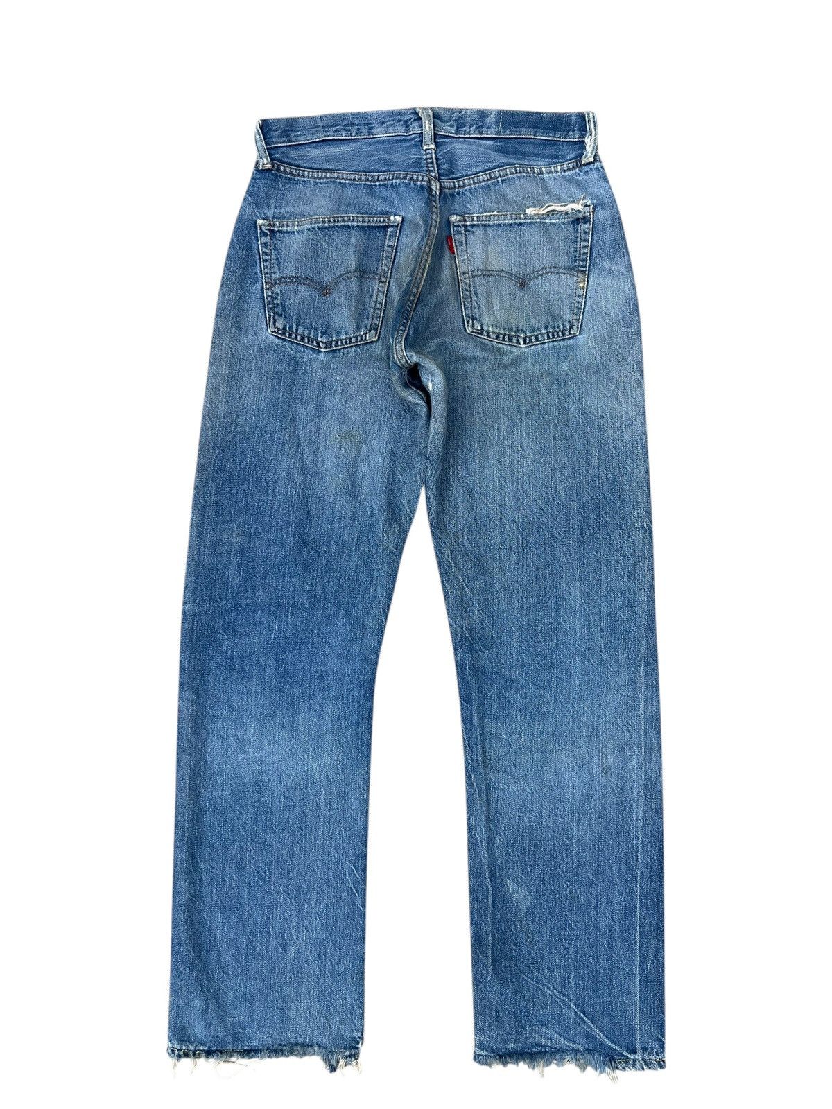 Levi's True 60s 70s Levi’s 501 Big E Distress Denim Selvedge Jeans Size US 30 / EU 46 - 15 Thumbnail