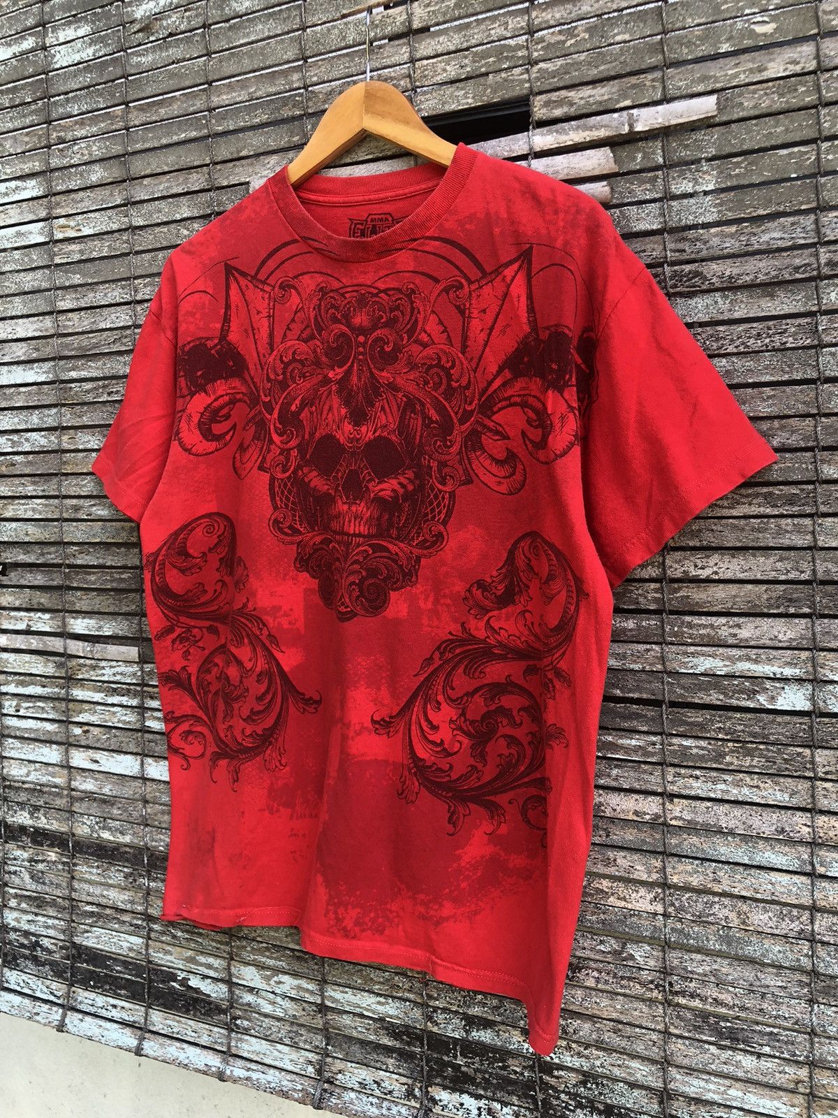 Affliction Vintage Y2K OVP MMA Elite Skulls Gothic Tee Size US L / EU 52-54 / 3 - 2 Thumbnail