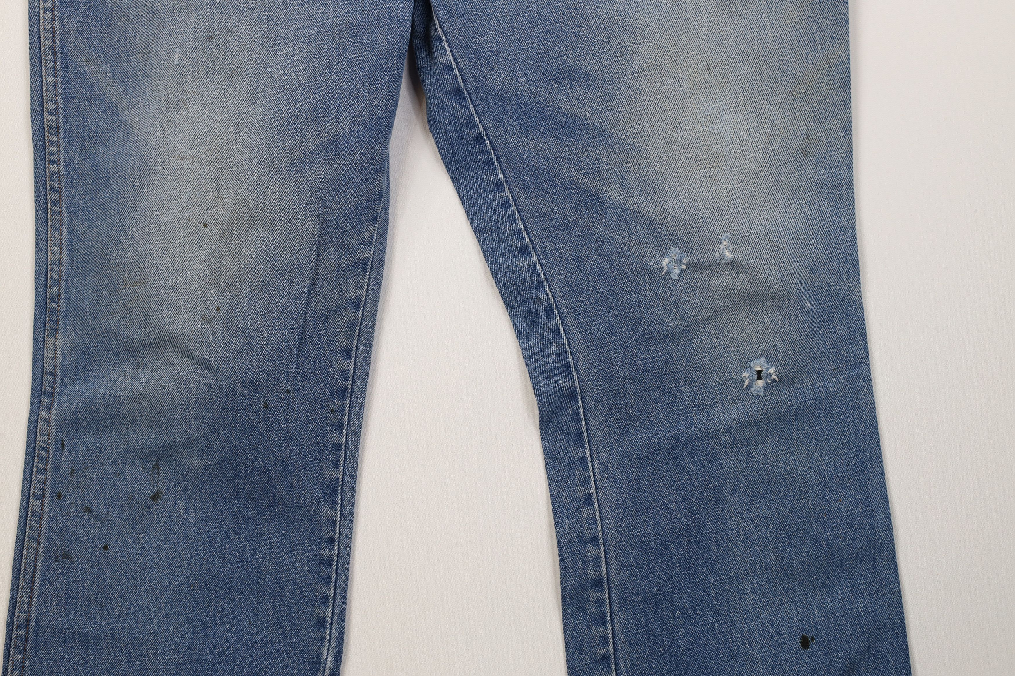 Vintage Vintage 70s Streetwear Flared Bootcut Denim Jeans Blue USA Size US 40 / EU 56 - 4 Thumbnail