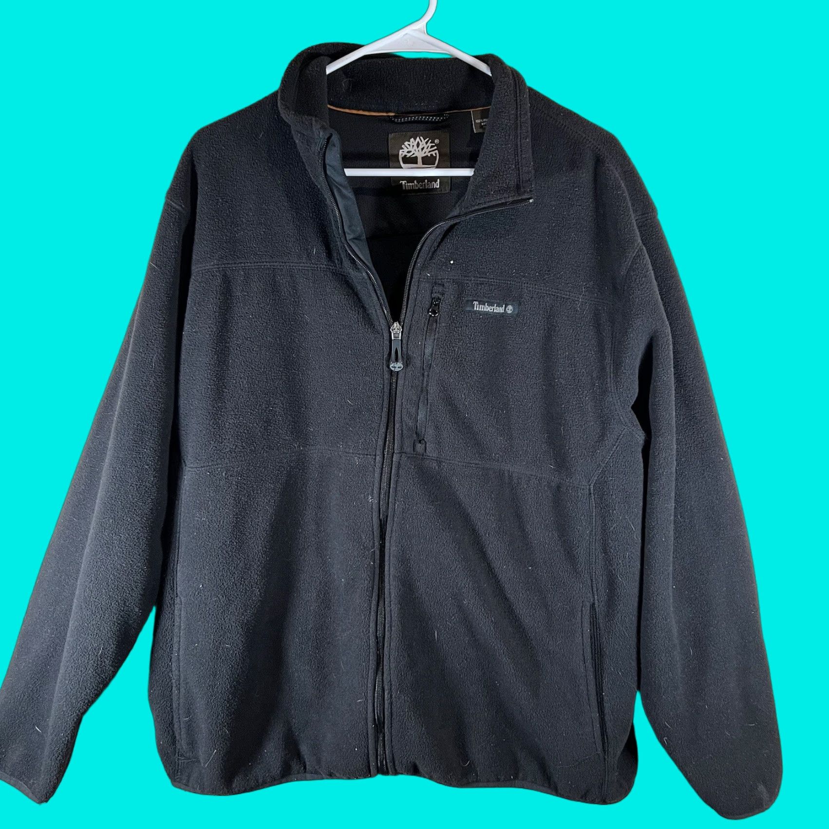Timberland Timberland Jacket Mens L Black Full Zip Fleece Bomber Coat Pocket Logo Outdoor Hiking Adult Mens Size US L / EU 52-54 / 3 - 1 Thumbnail