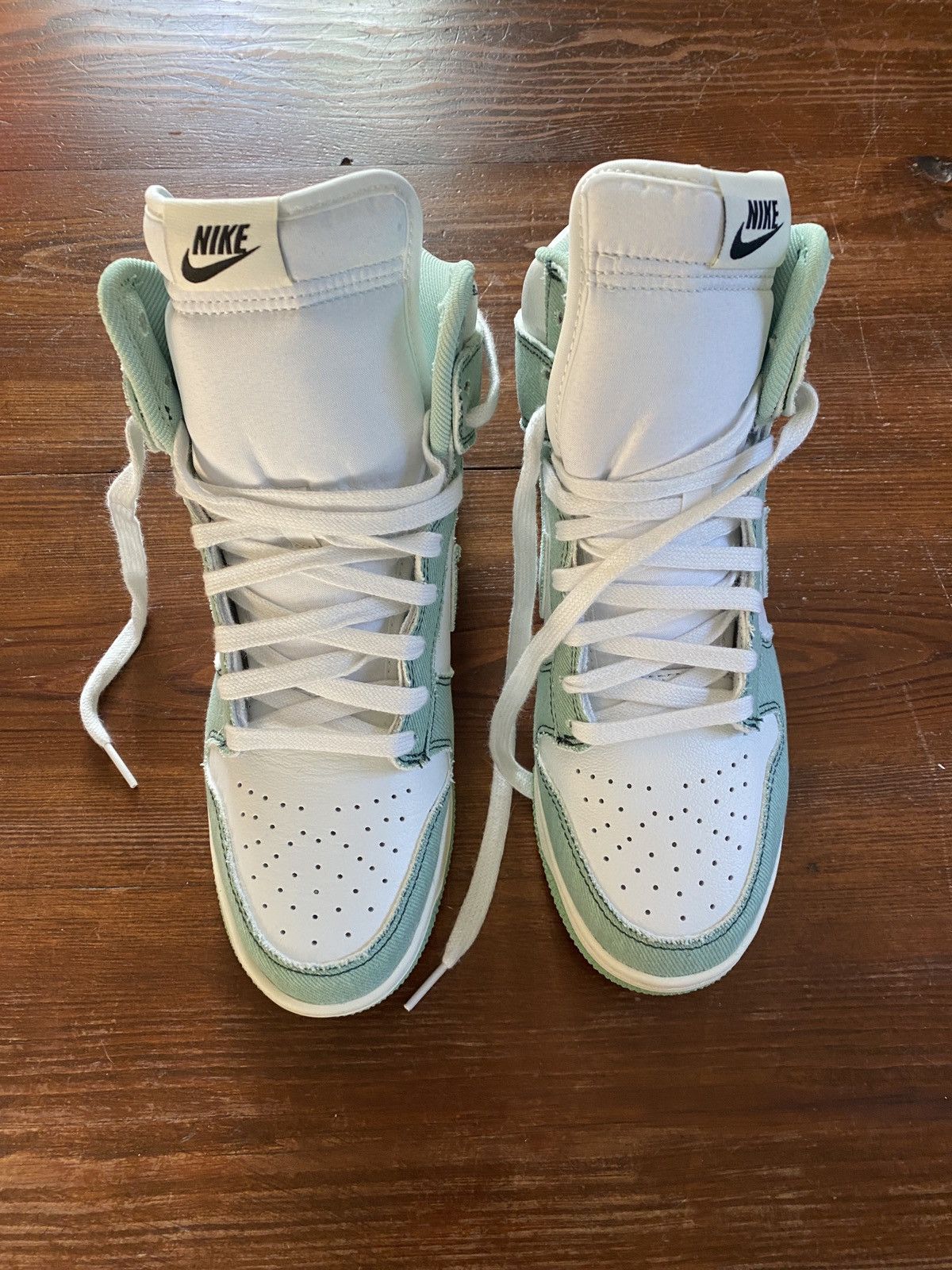 Nike Nike Women’s Dunk Hi 1985 Enamel Green ‘Denim’ New Box 9.5 Size US 9.5 / IT 39.5 - 3 Thumbnail