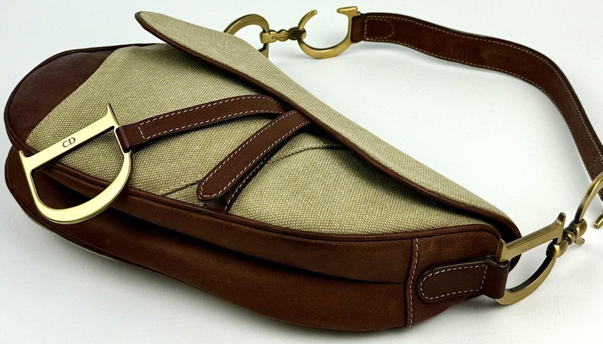 Dior Dior - John Galliano - SS/03 - Khaki & Brown - Saddle Size ONE SIZE - 10 Thumbnail