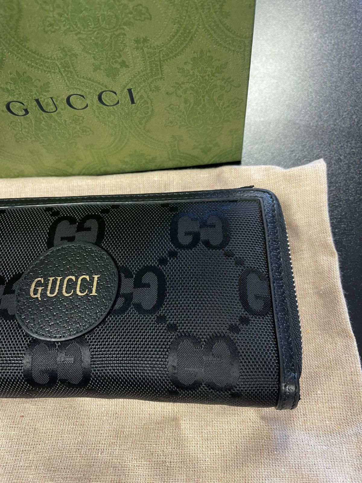 Gucci Gucci Logo Off The Grid Long Wallet Nylon/Leather Black Size ONE SIZE - 7 Thumbnail