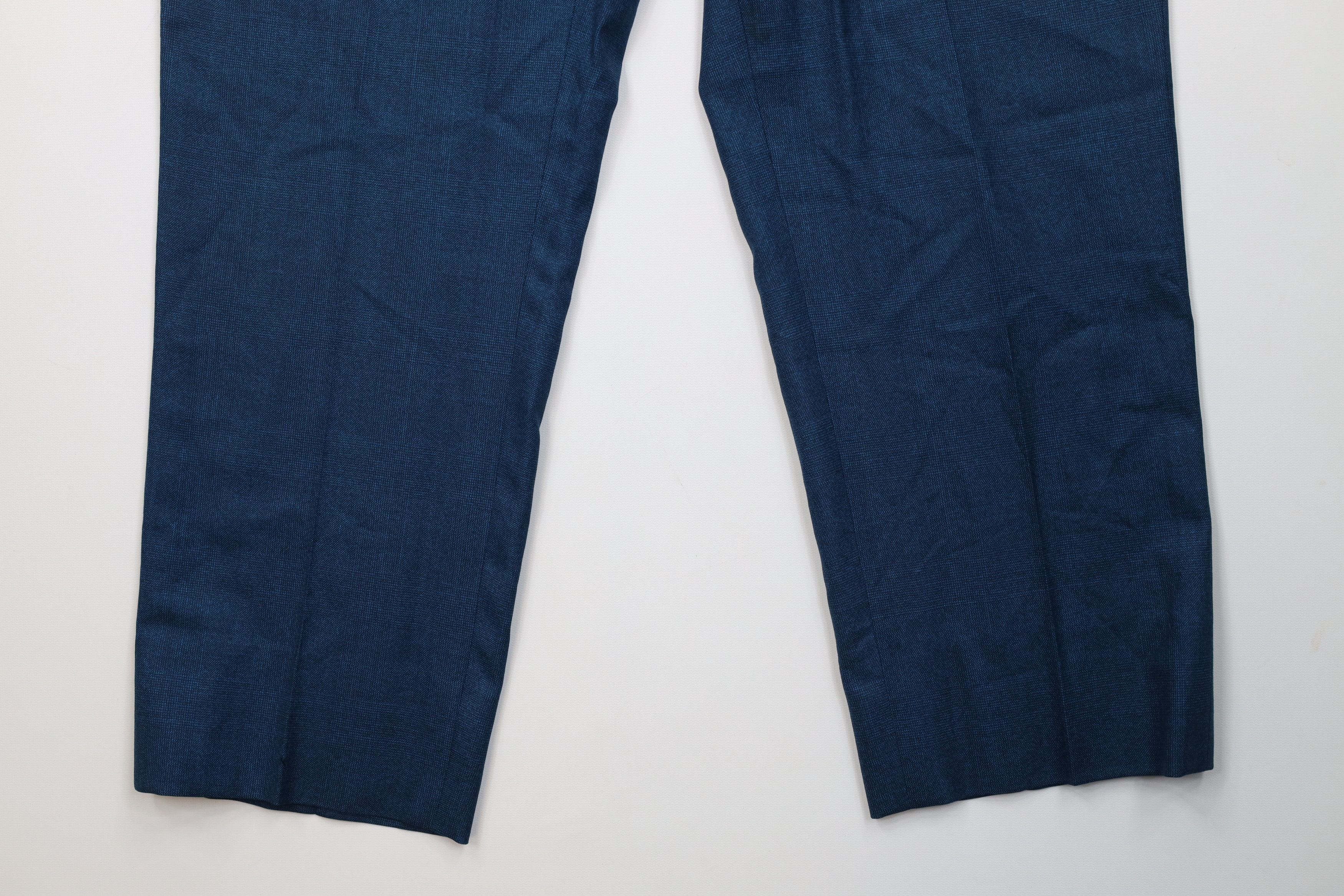 Vintage Vintage 50s Streetwear Gabardine Blend Chino Pants Blue USA Size US 36 / EU 52 - 4 Thumbnail