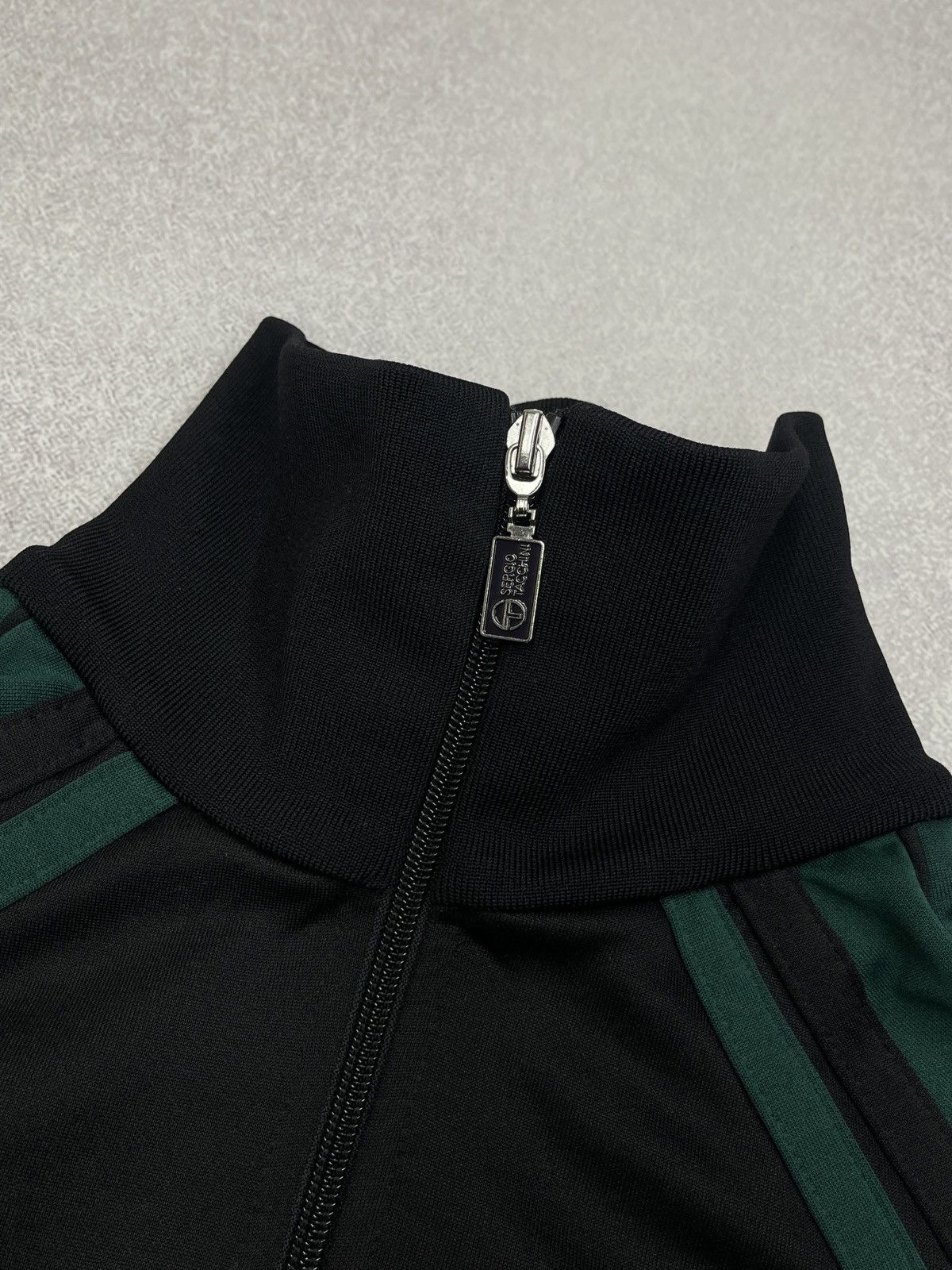 Sergio Tacchini Vintage Sergio Tacchini Track Jacket Black/Green Italy Size US L / EU 52-54 / 3 - 7 Thumbnail