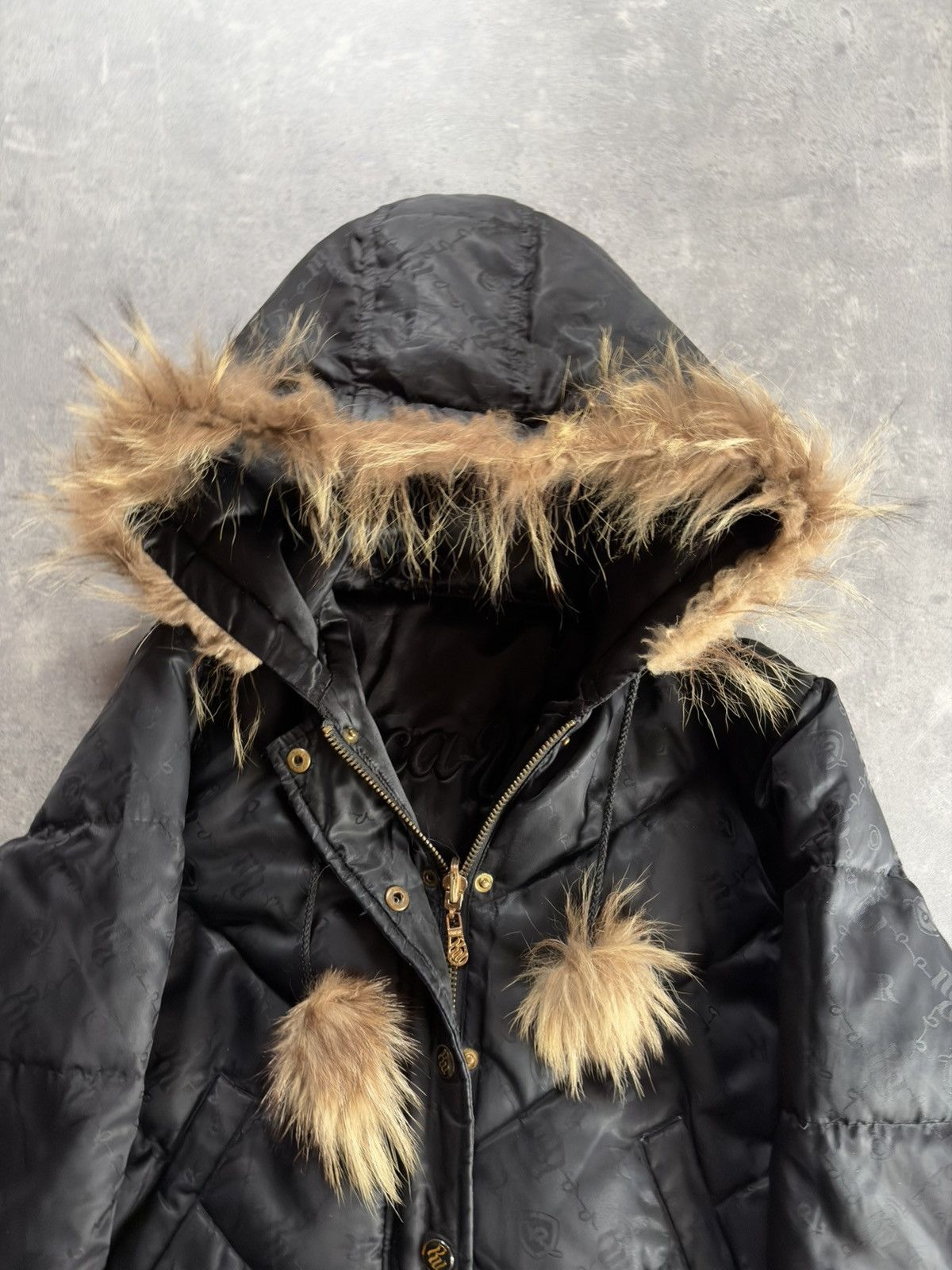Rocawear 00s Rocawear Reversible Faux Fur Hooded Bomber Jacket M L Size M / US 6-8 / IT 42-44 - 16 Thumbnail