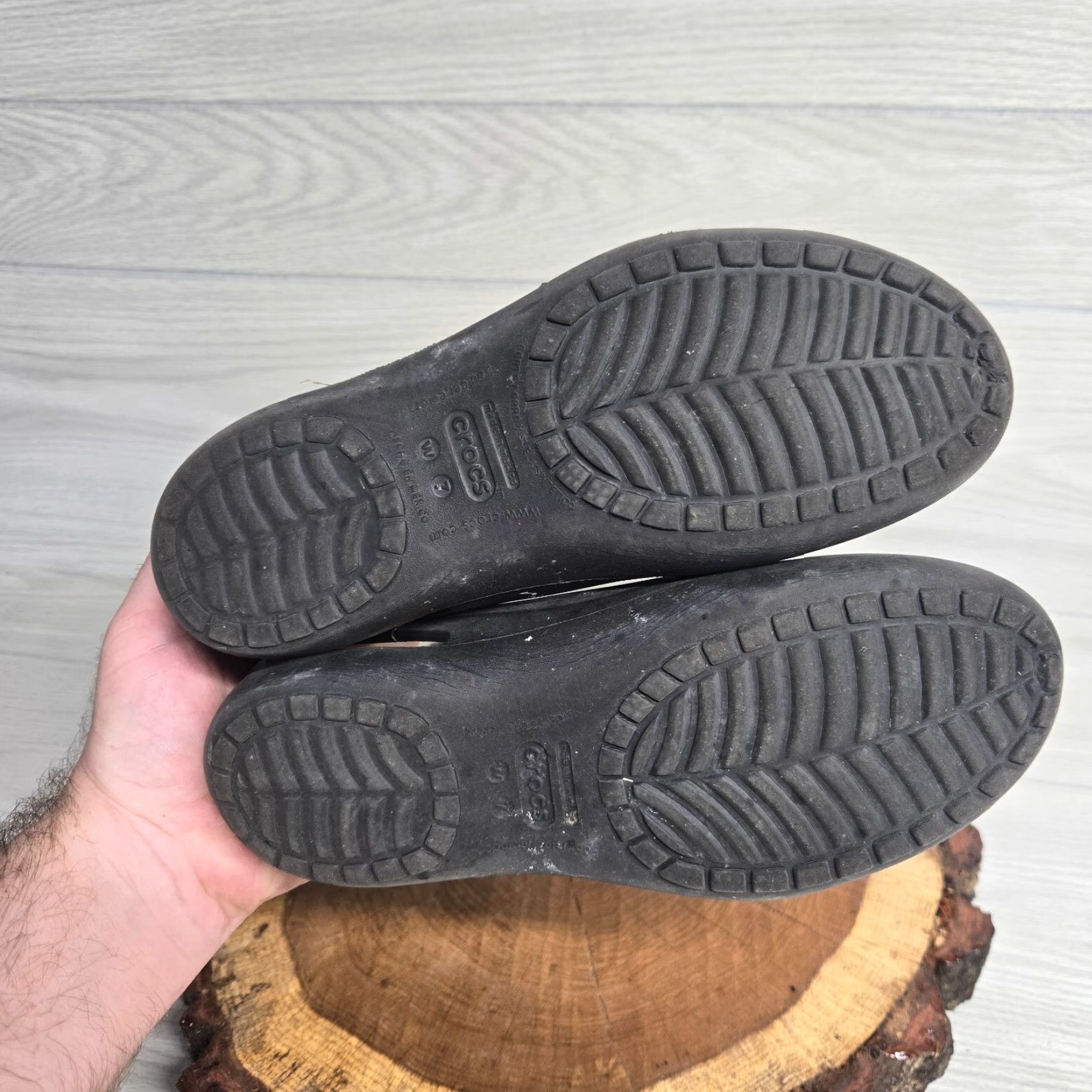 Crocs Crocs Sl ip-On Flats Black Mary Jane Ballet Adult Women's Size 7 Slip-On Shoes Comfort Rubber Upper Insole Crocs Kadee Size US 7 / IT 37 - 6 Thumbnail
