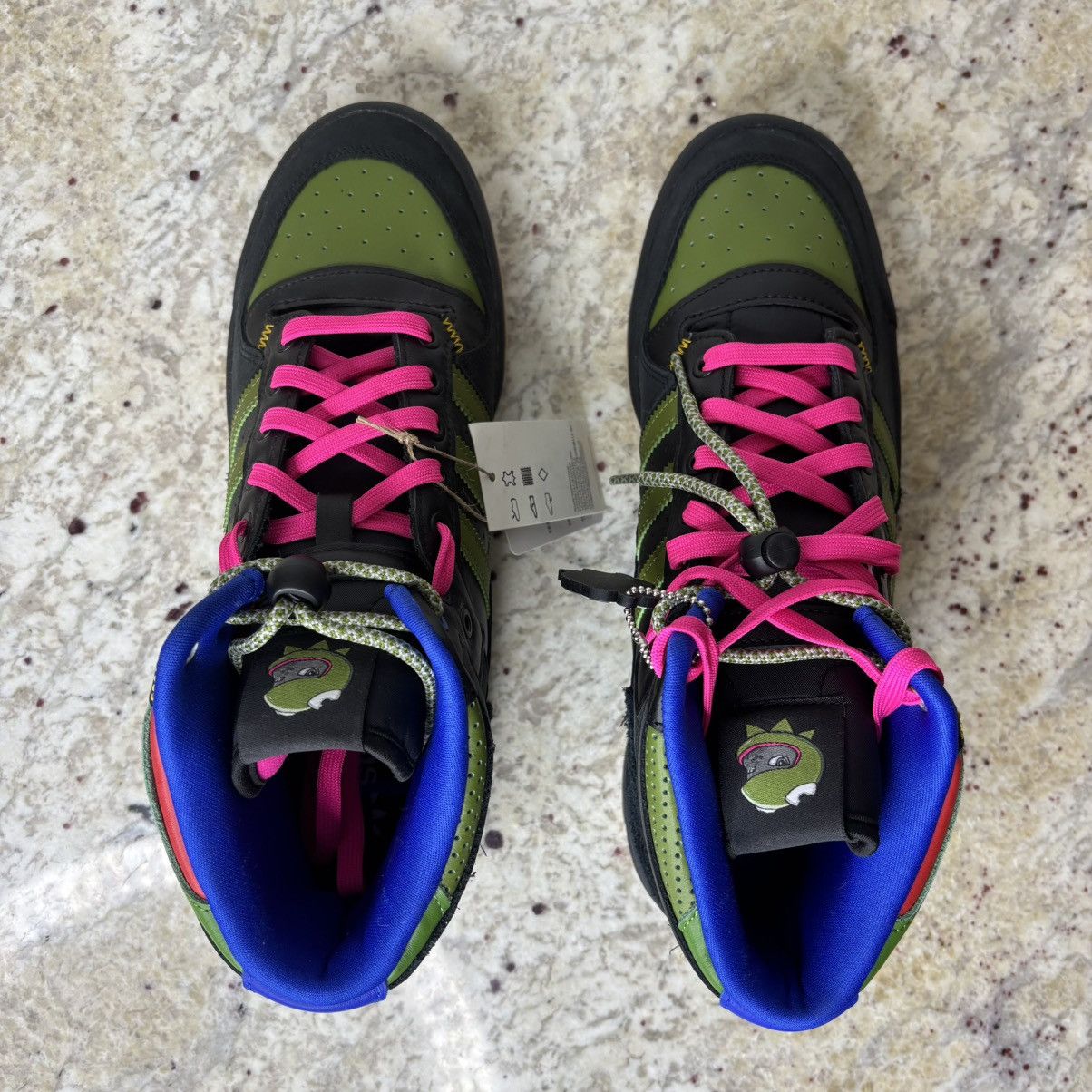 Adidas × Hebru Brantley Size 11-adidas Forum Mid RTHebru Brantley Frogboy NEW Size US 11 / EU 44 - 7 Thumbnail