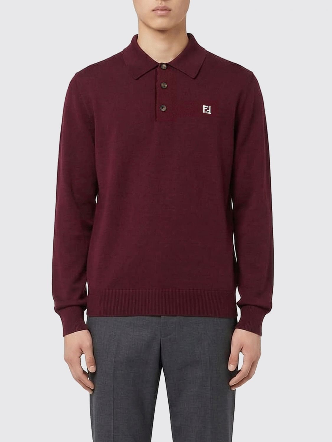 Fendi Fendi Polo Shirt Men Red Size US XL / EU 56 / 4 - 1 Thumbnail