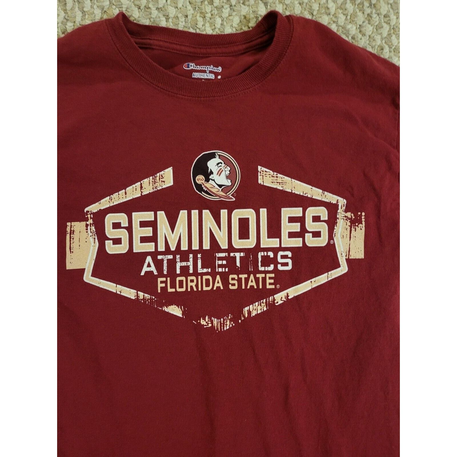 Champion Florida State Seminoles, Size Small NCAA Men's Red Team Size US S / EU 44-46 / 1 - 2 Thumbnail