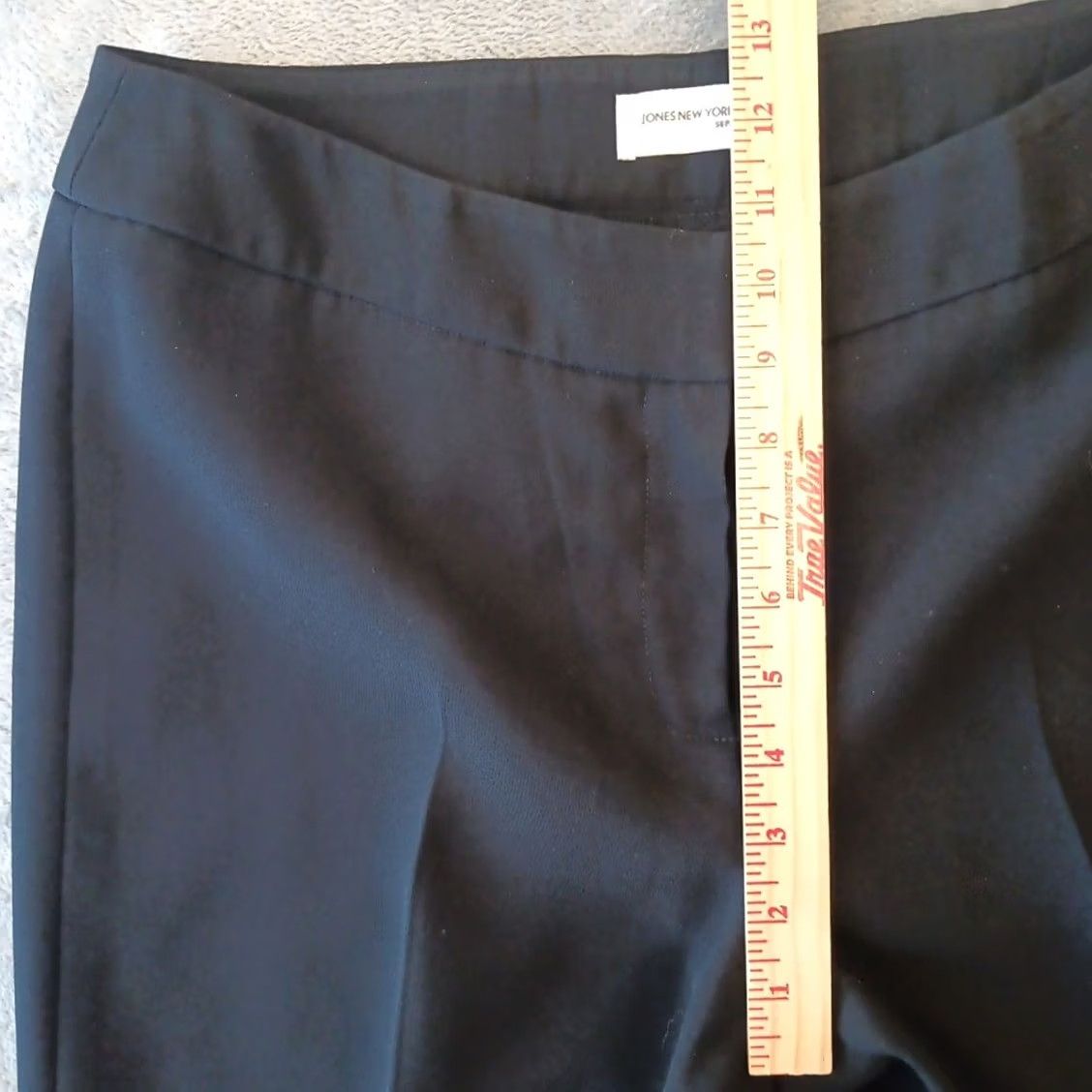 Jones New York Jones New York Dress Pants Womens Size 10 Black Bootcut 32x31.5 Mid Rise Lined Pants Womens Menswear Fit Size 32" / US 10 / IT 46 - 4 Thumbnail