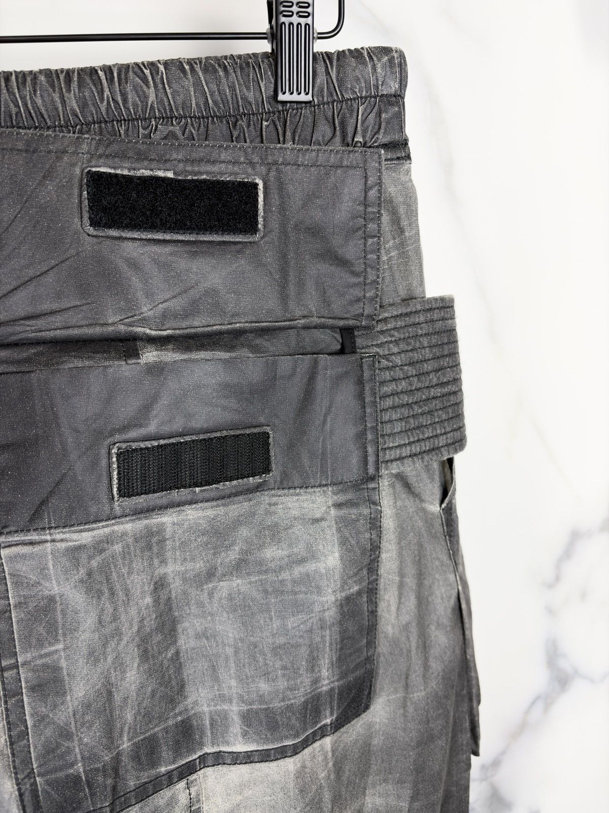 Rick Owens SS17 Rick Owens Walrus MP Waxed Coated Creatch Cargo Pants Size US 30 / EU 46 - 9 Thumbnail