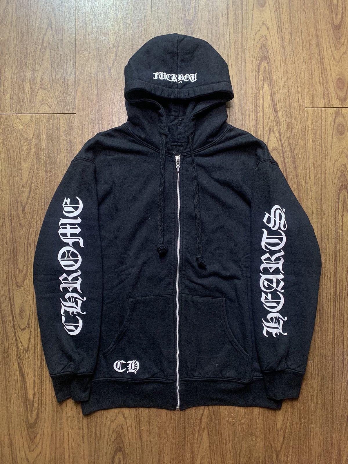 Chrome Hearts Chrome Hearts Horseshoe Logo Thermal Zip Hoodie Size US M / EU 48-50 / 2 - 1 Thumbnail