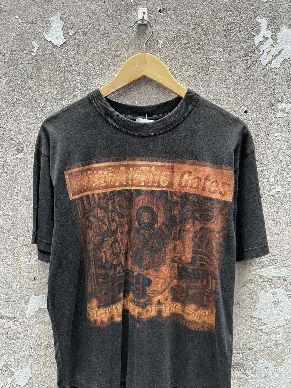 Band Tees Vintage 90's At The Gates Swedish Melodic Death Metal Band T Size US L / EU 52-54 / 3 - 3 Thumbnail