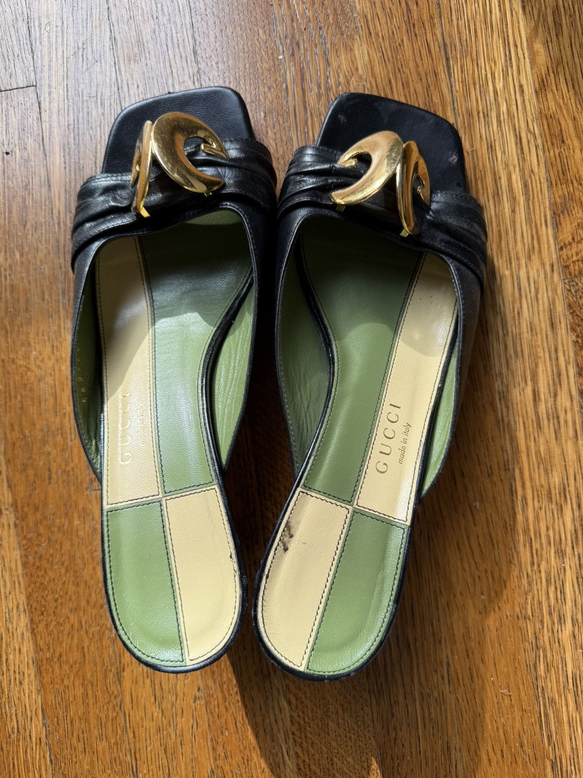 Gucci Gucci Half Moon Mules size 37 Size US 7 / IT 37 - 7 Thumbnail