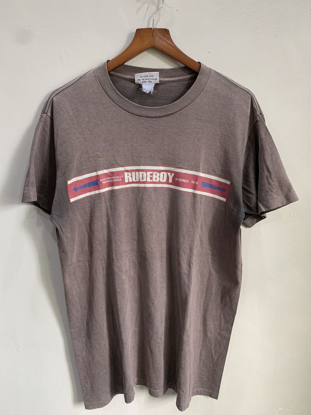 Vintage Vintage Sunfaded RudeBoy T shirt Size US L / EU 52-54 / 3 - 3 Thumbnail
