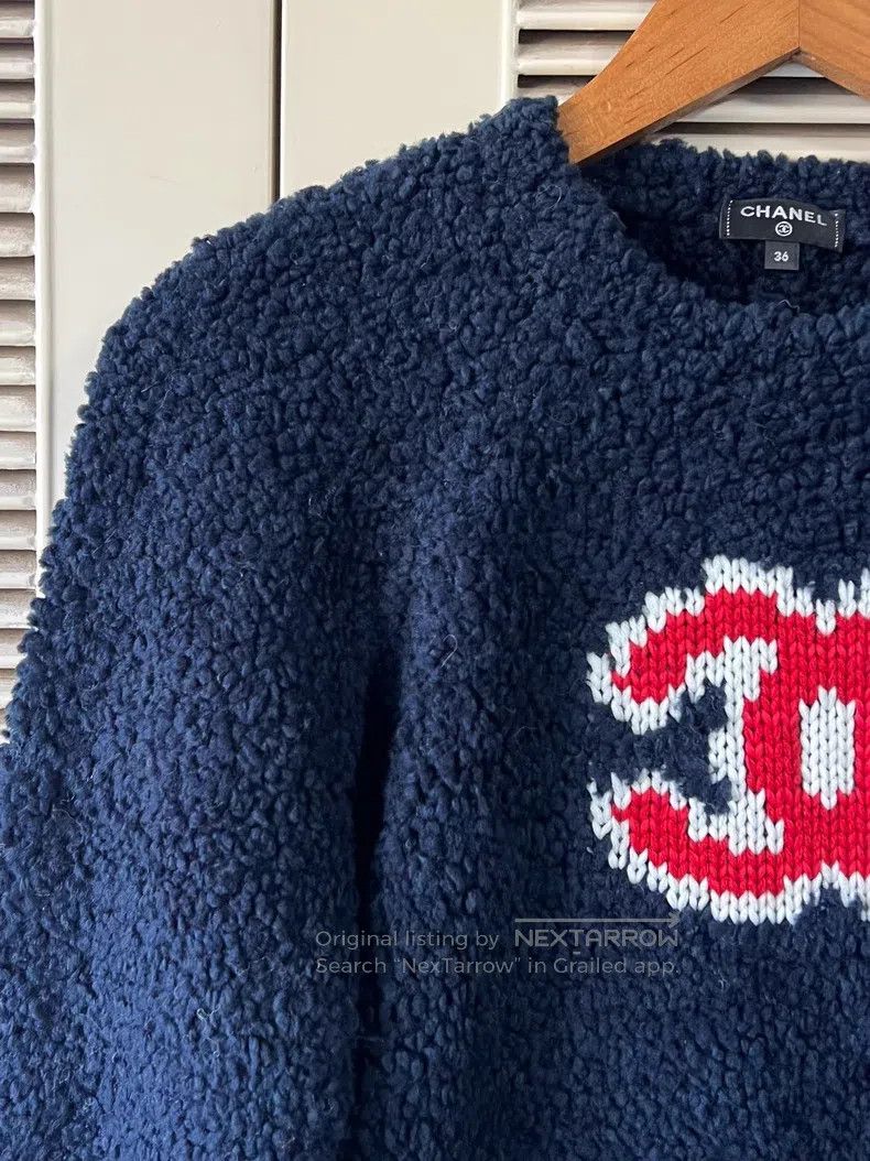 Chanel Chanel Classic CC logo blue sweater Size XS / US 0-2 / IT 36-38 - 4 Thumbnail