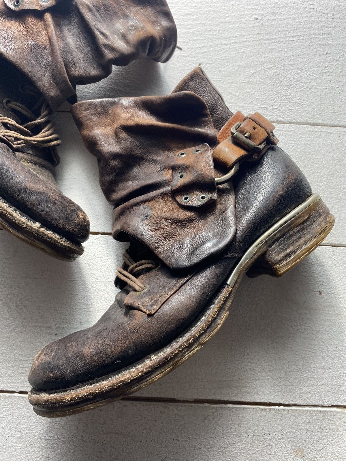 Japanese Brand × Vintage 🔥Avant Garde AS98 Airstep Womens Brown Boots Vintage Rare Size US 7 / IT 37 - 2 Thumbnail