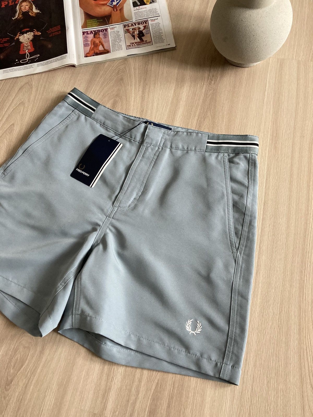 Fred Perry Vintage Fred Perry Bomber Tape Swim Short Size US 29 - 2 Thumbnail